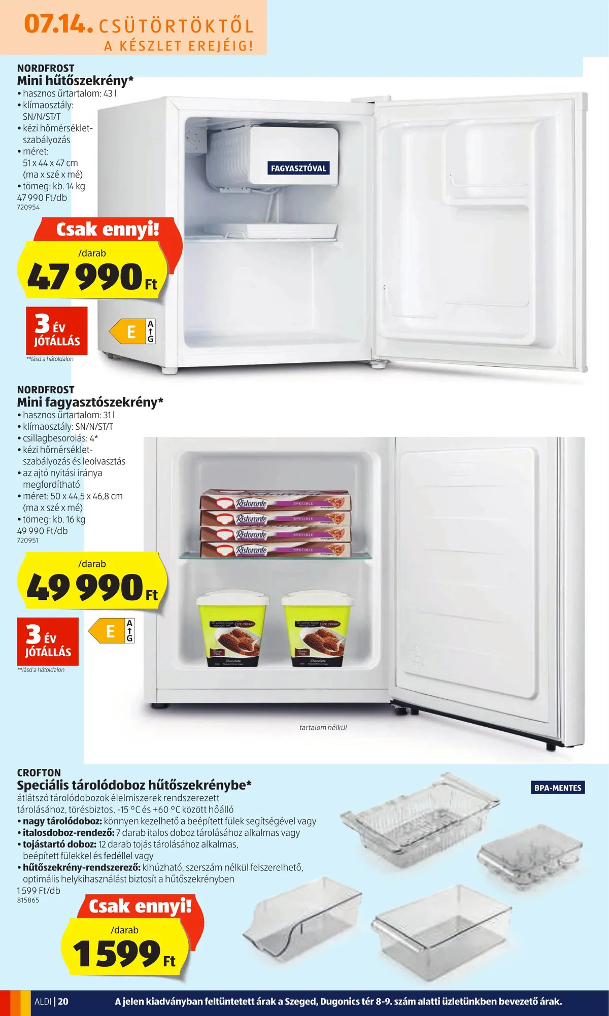 Aldi akciós újság 07.14–07.20 – 20. oldal
