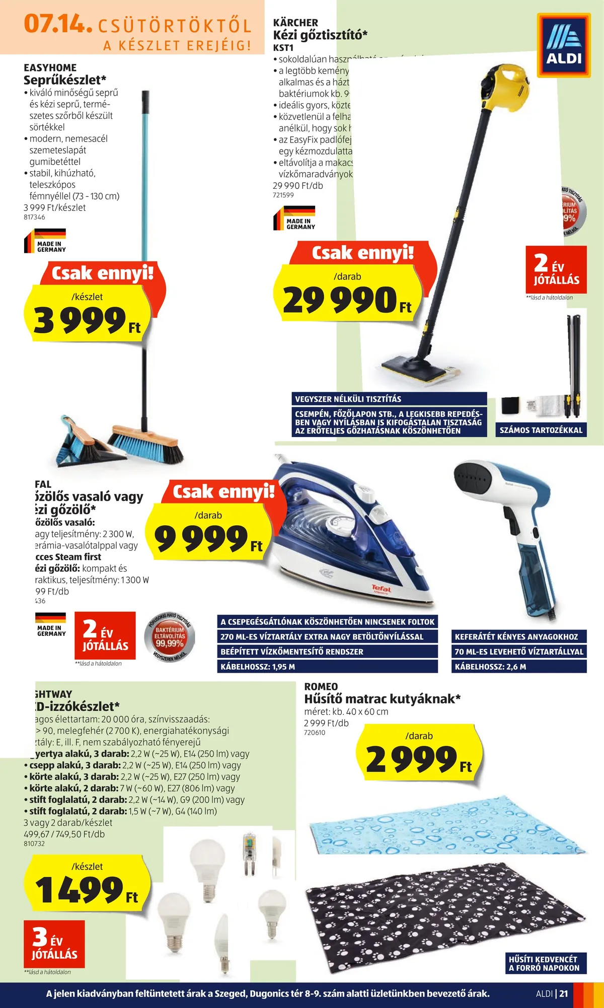 Aldi akciós újság 07.14–07.20 – 21. oldal