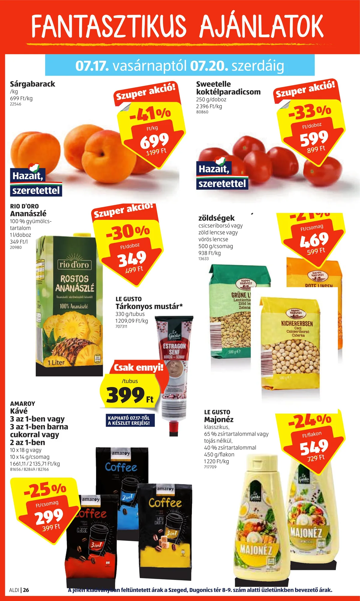 Aldi akciós újság 07.14–07.20 – 26. oldal