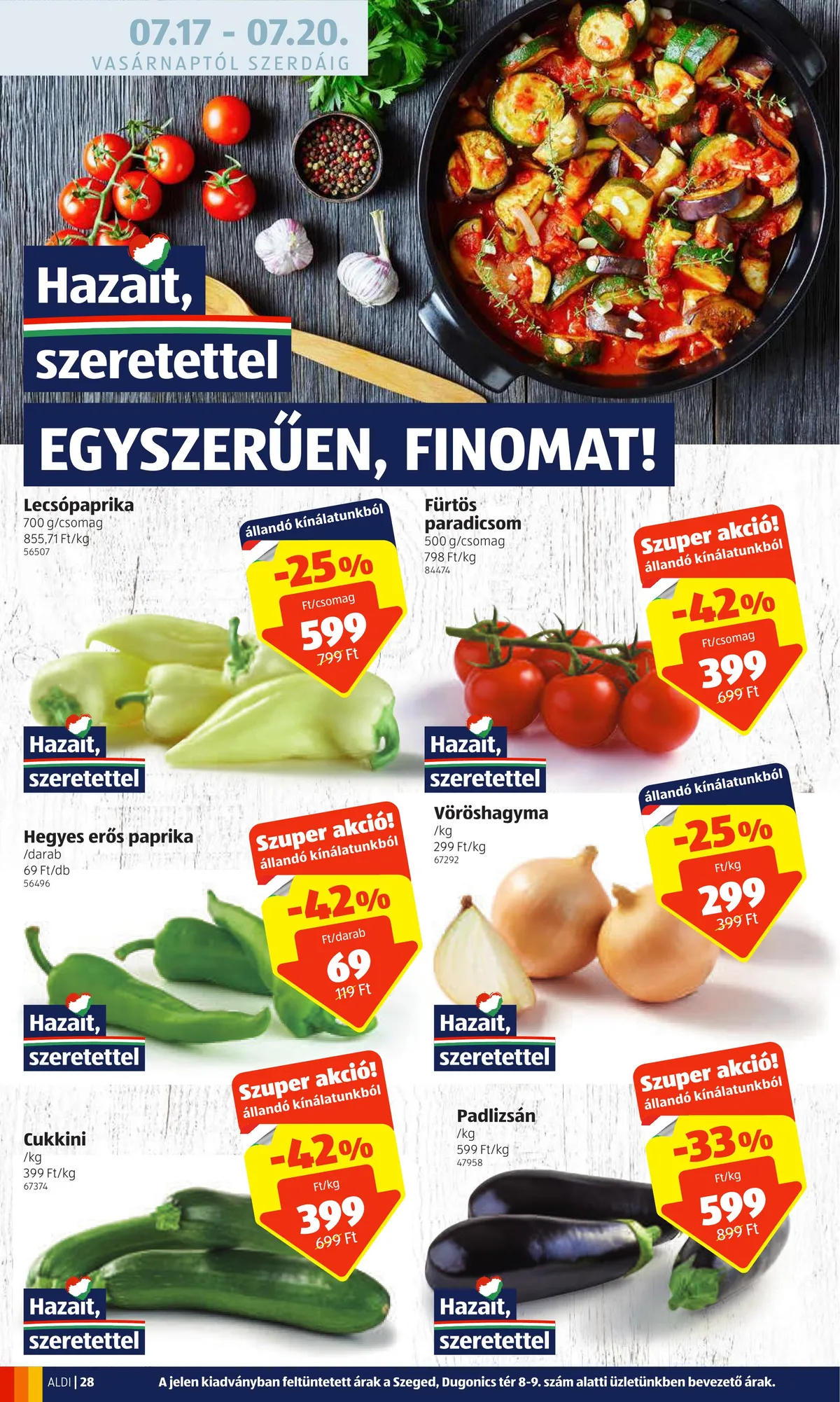 Aldi akciós újság 07.14–07.20 – 28. oldal