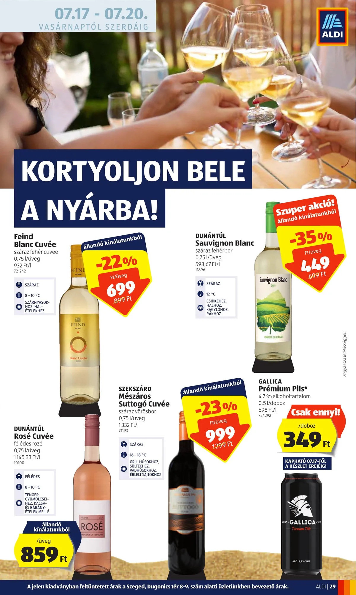 Aldi akciós újság 07.14–07.20 – 29. oldal