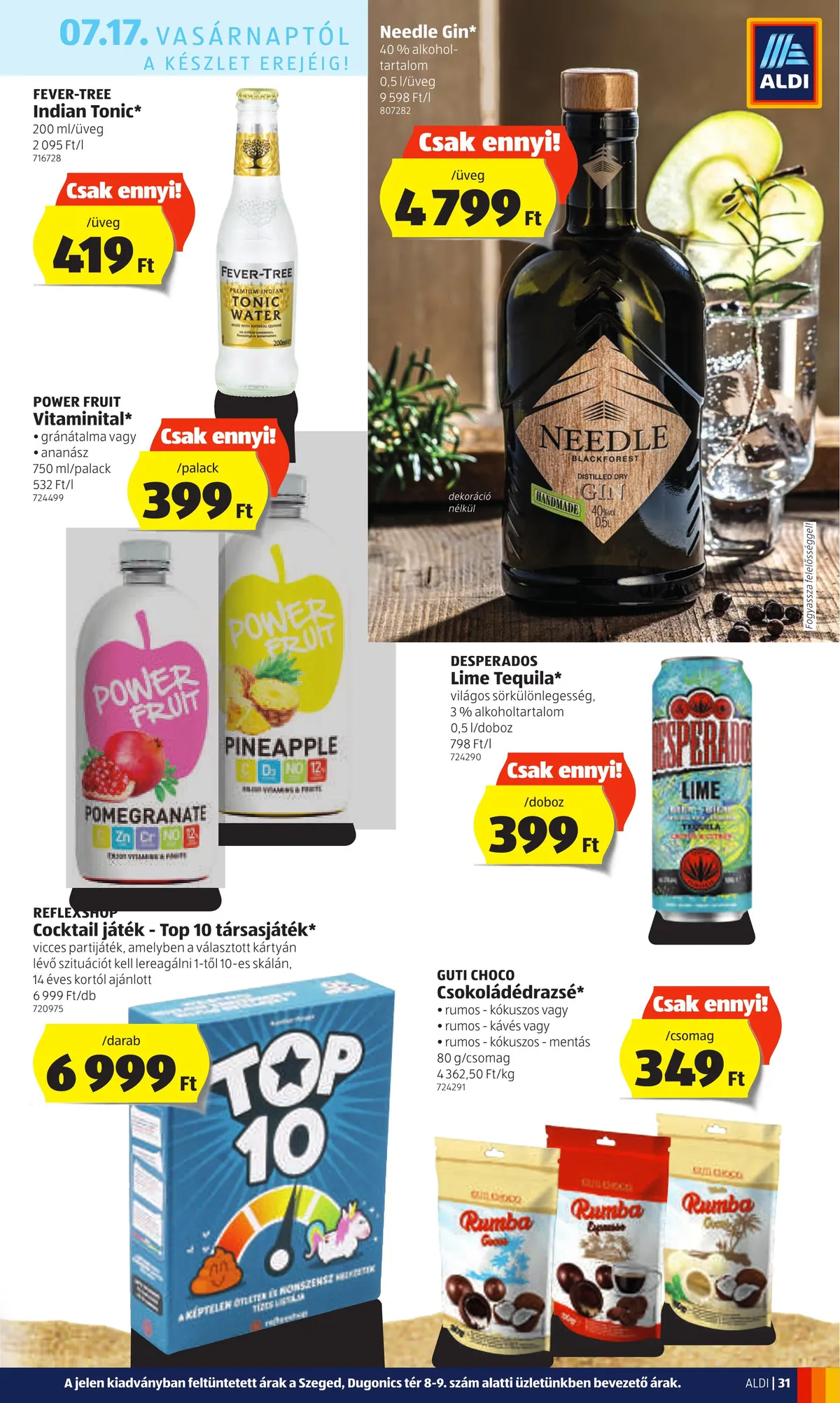 Aldi akciós újság 07.14–07.20 – 31. oldal