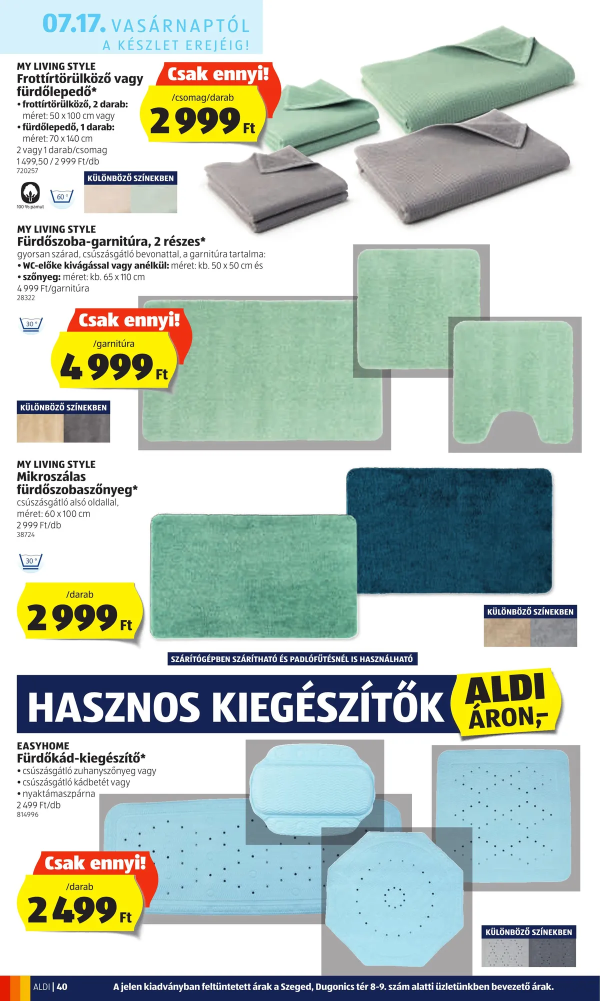 Aldi akciós újság 07.14–07.20 – 40. oldal