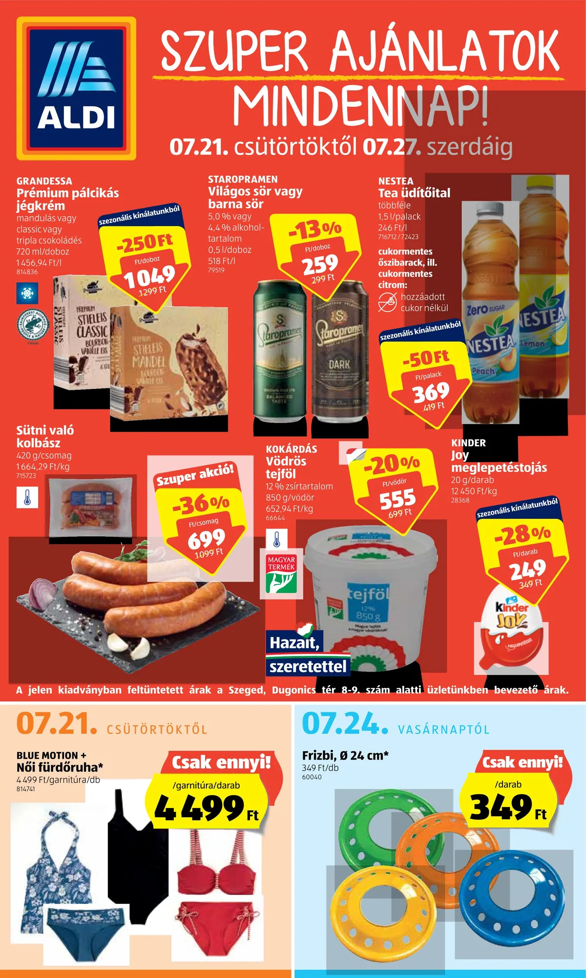 Aldi akciós újság 07.21–07.27