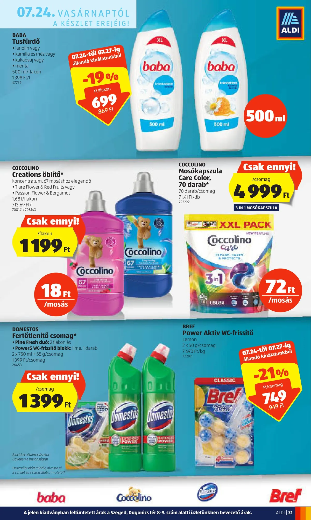 Aldi akciós újság 07.21–07.27 – 33. oldal