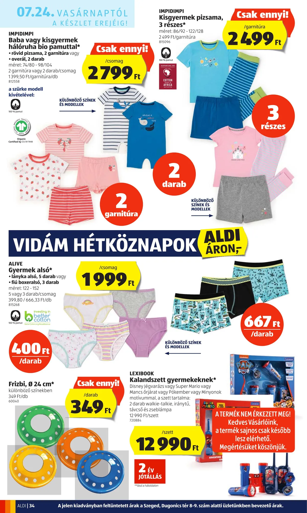 Aldi akciós újság 07.21–07.27 – 36. oldal