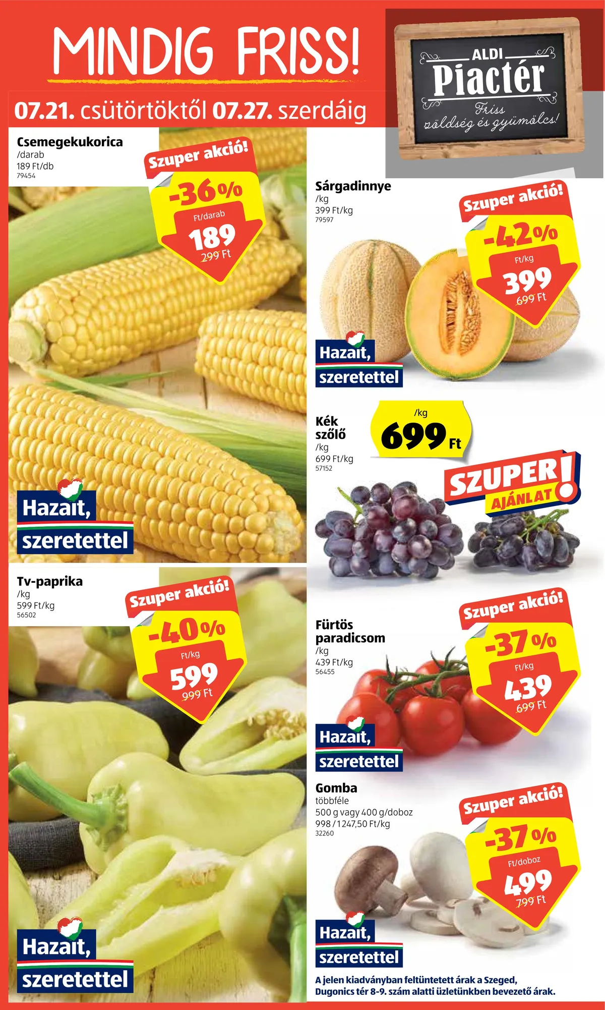 Aldi akciós újság 07.21–07.27 – 4. oldal