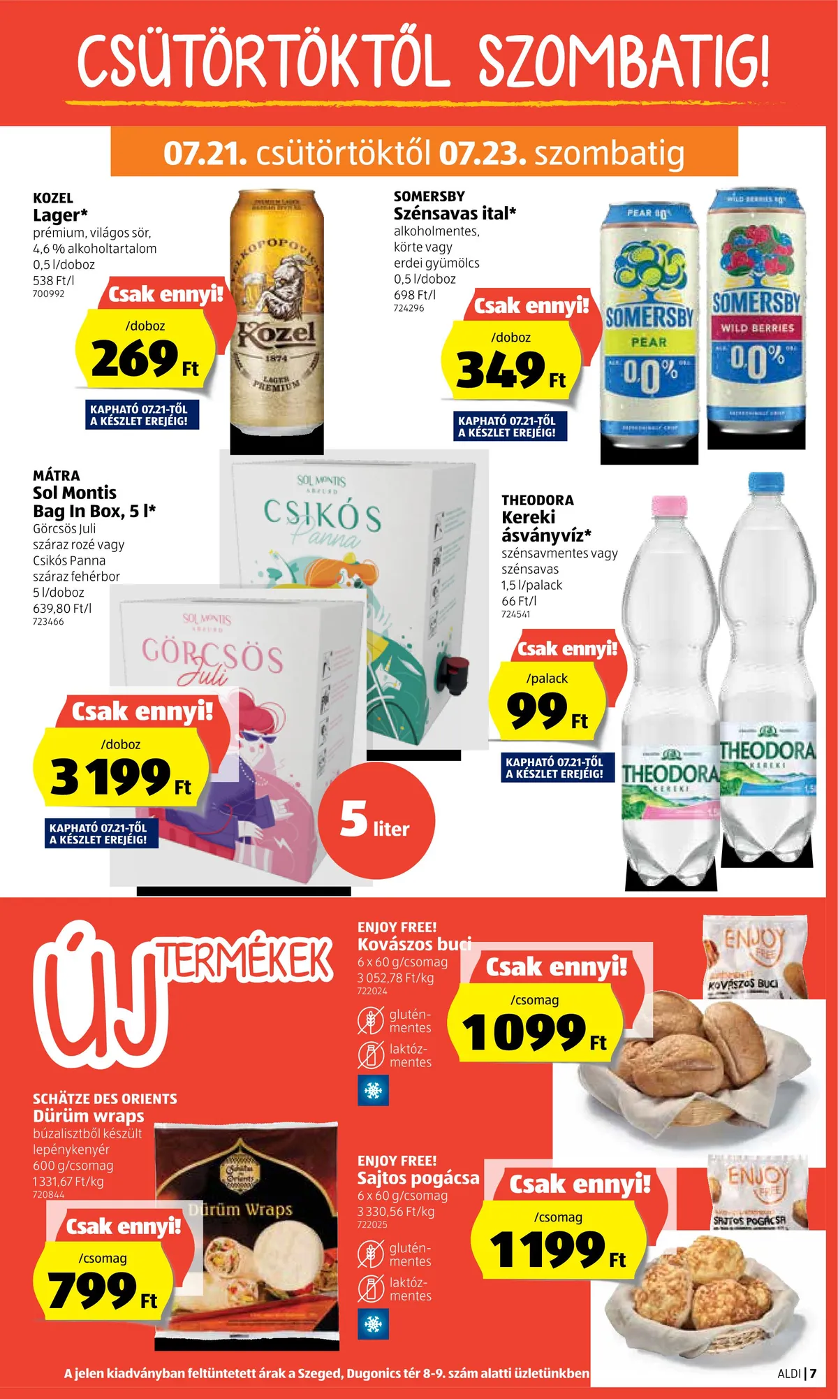 Aldi akciós újság 07.21–07.27 – 9. oldal