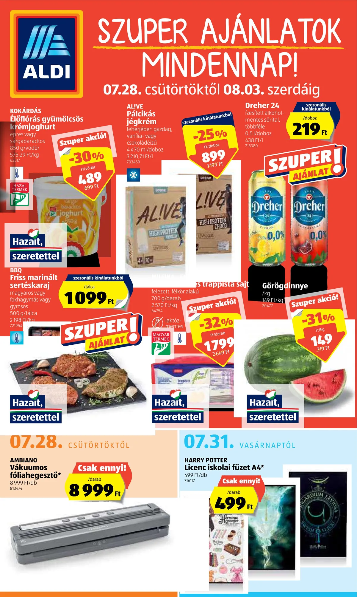Aldi akciós újság 07.28–08.03