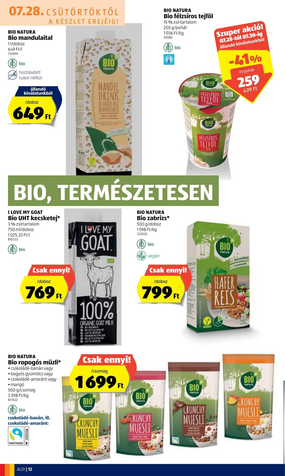 Aldi akciós újság 07.28–08.03 – 12. oldal