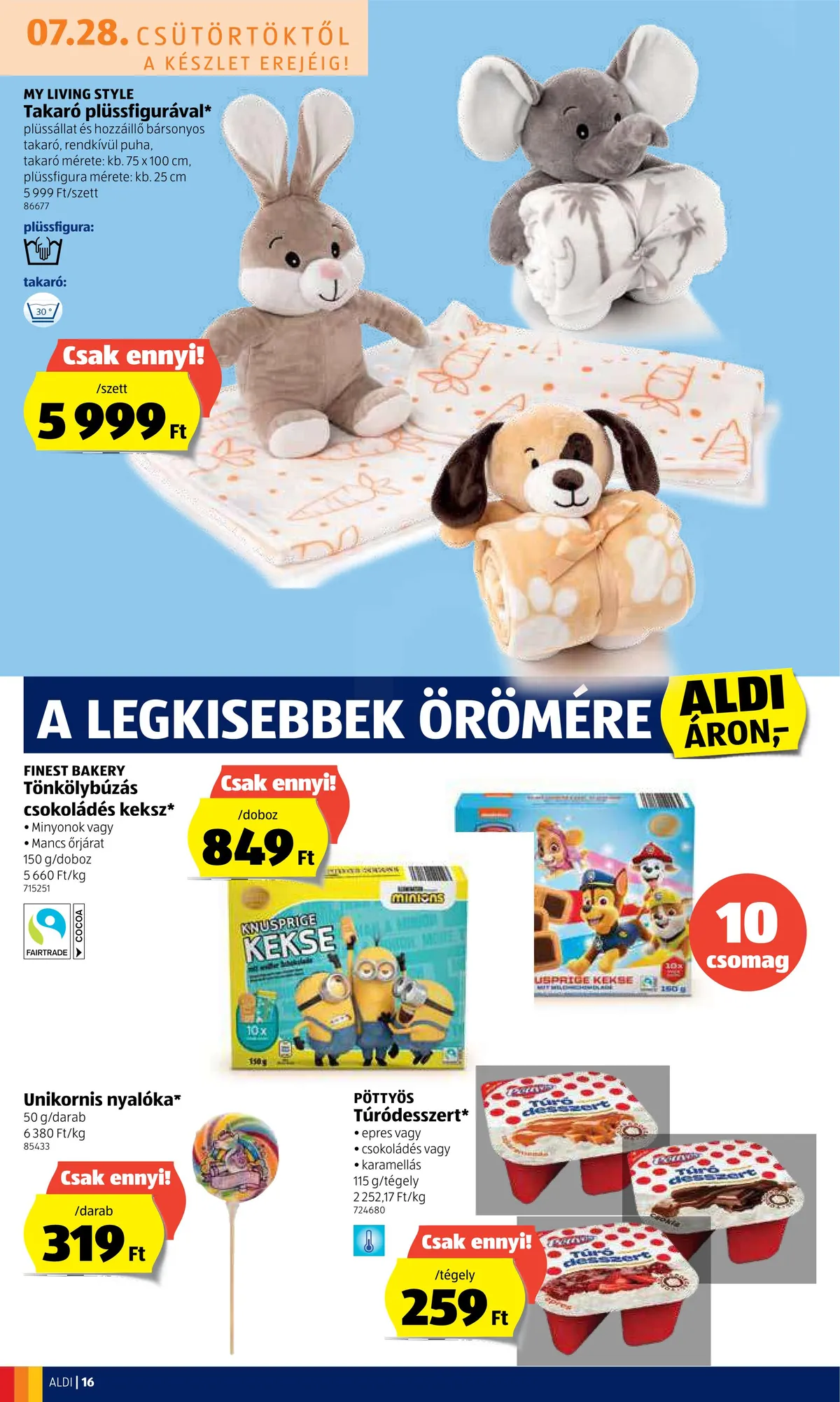 Aldi akciós újság 07.28–08.03 – 16. oldal