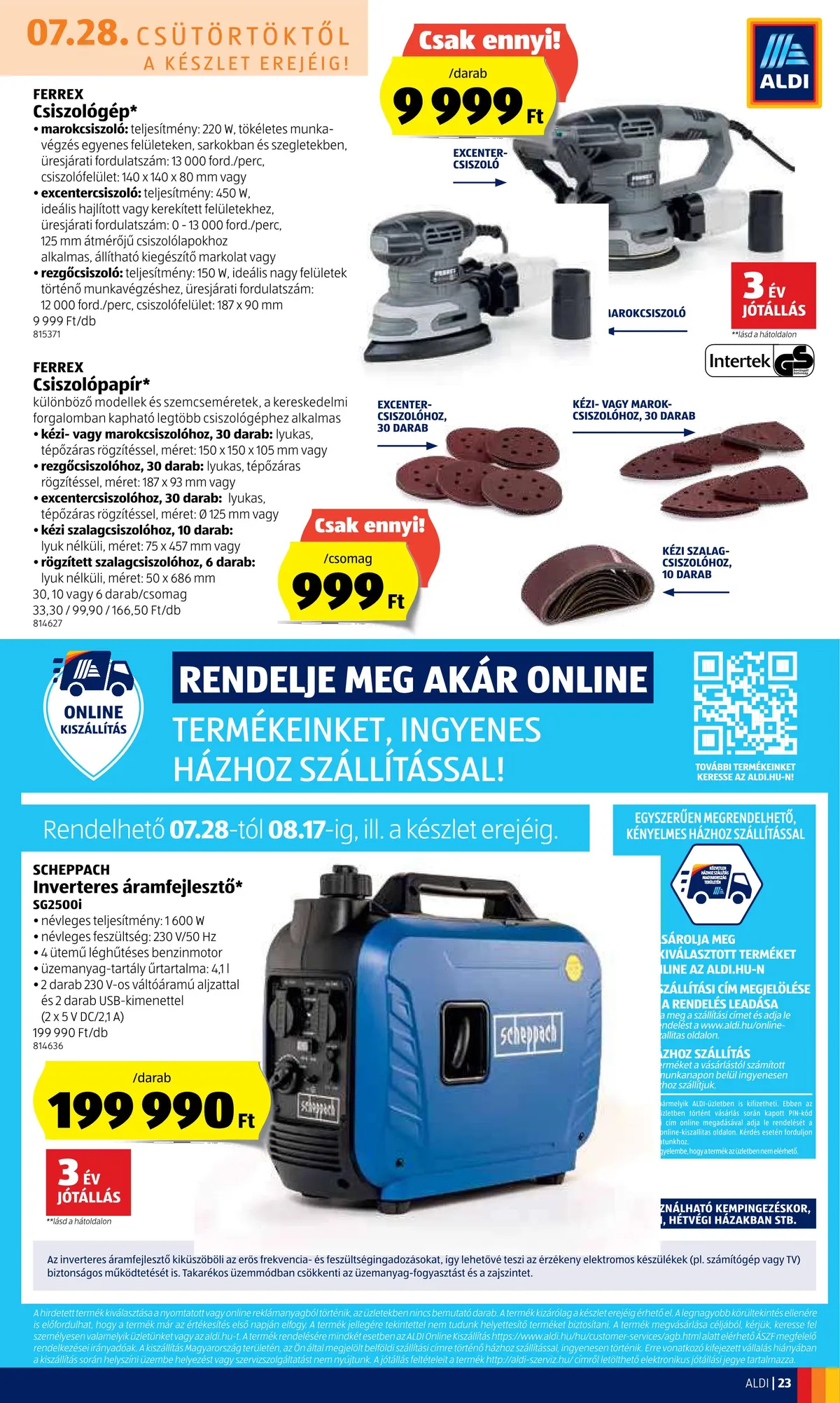 Aldi akciós újság 07.28–08.03 – 23. oldal