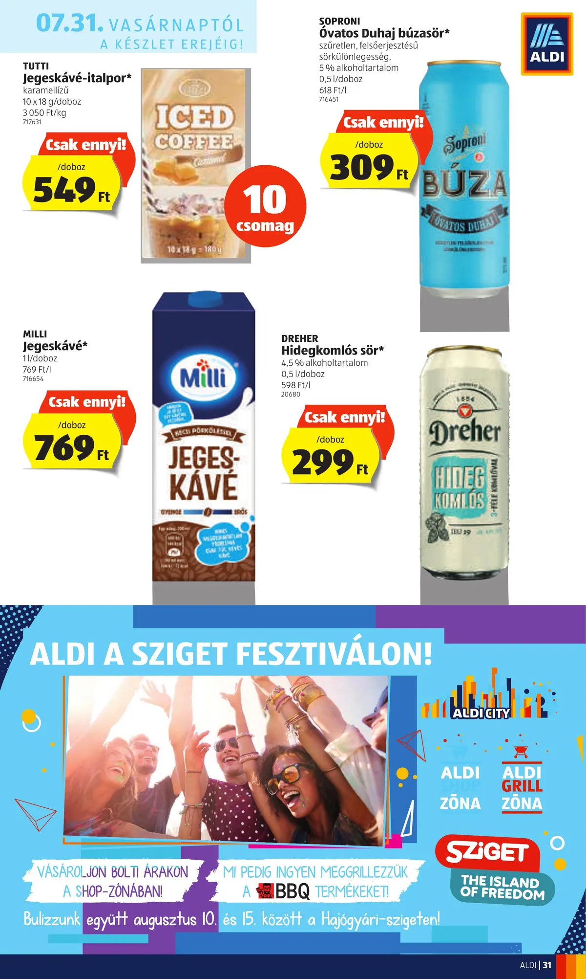 Aldi akciós újság 07.28–08.03 – 31. oldal