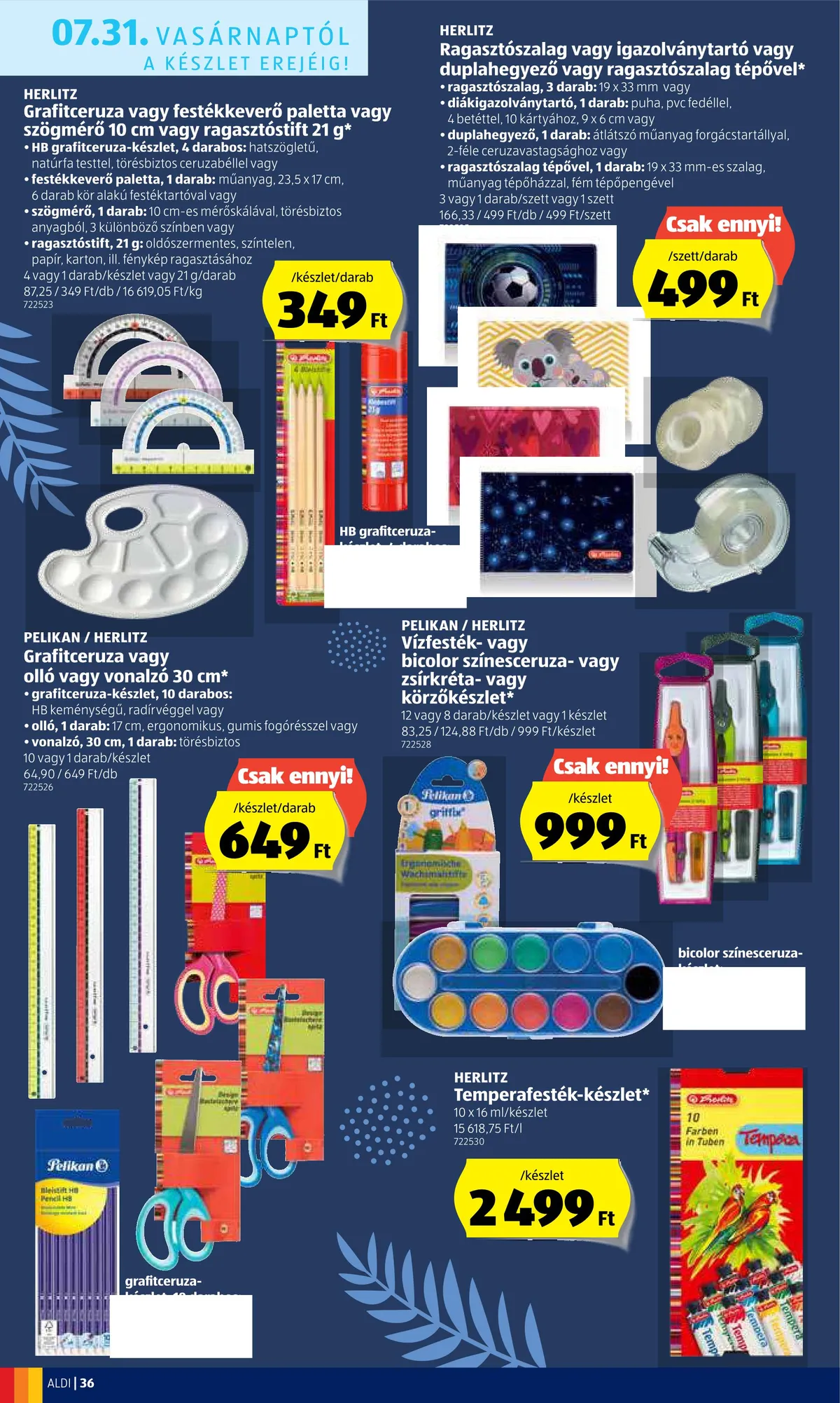 Aldi akciós újság 07.28–08.03 – 36. oldal