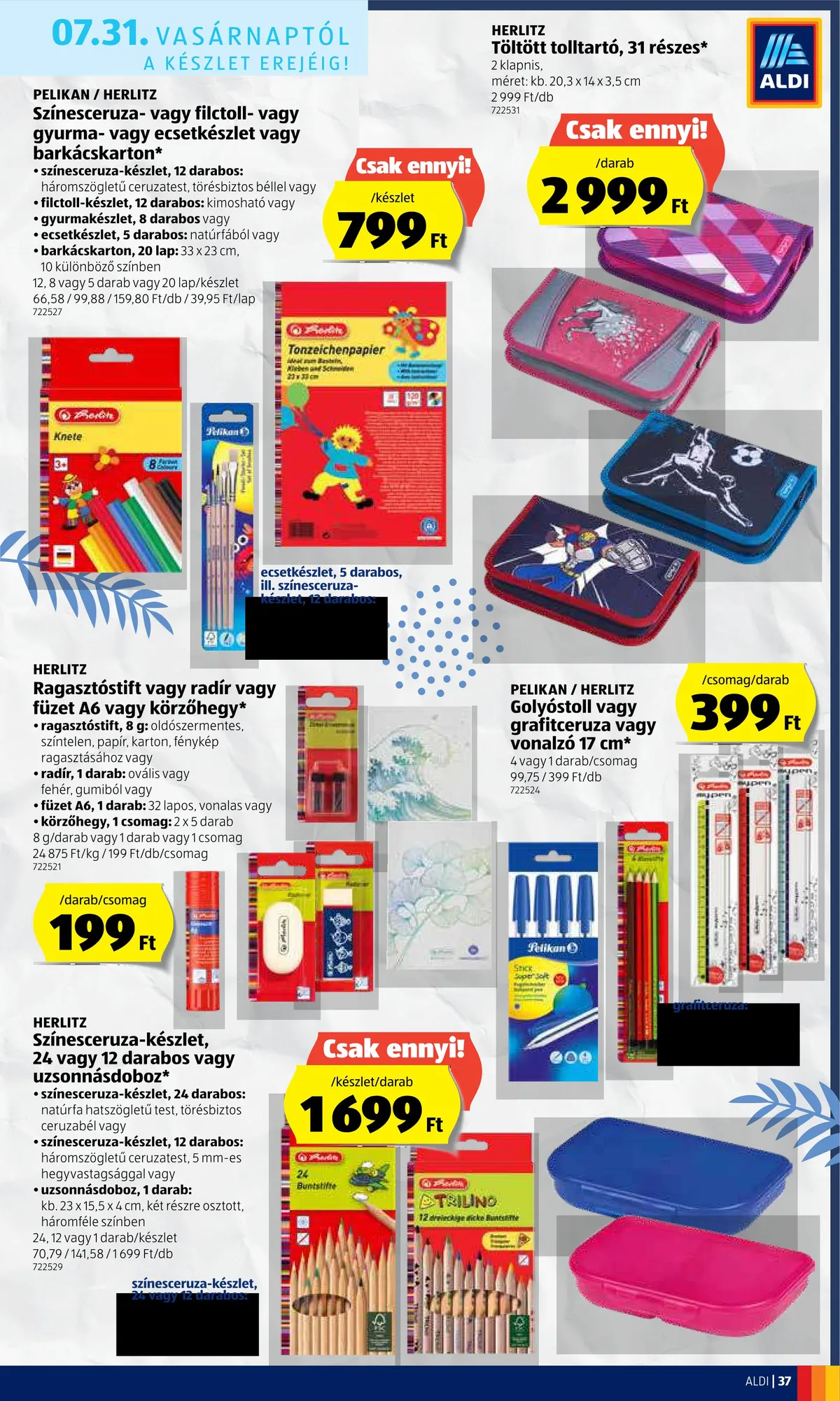 Aldi akciós újság 07.28–08.03 – 37. oldal