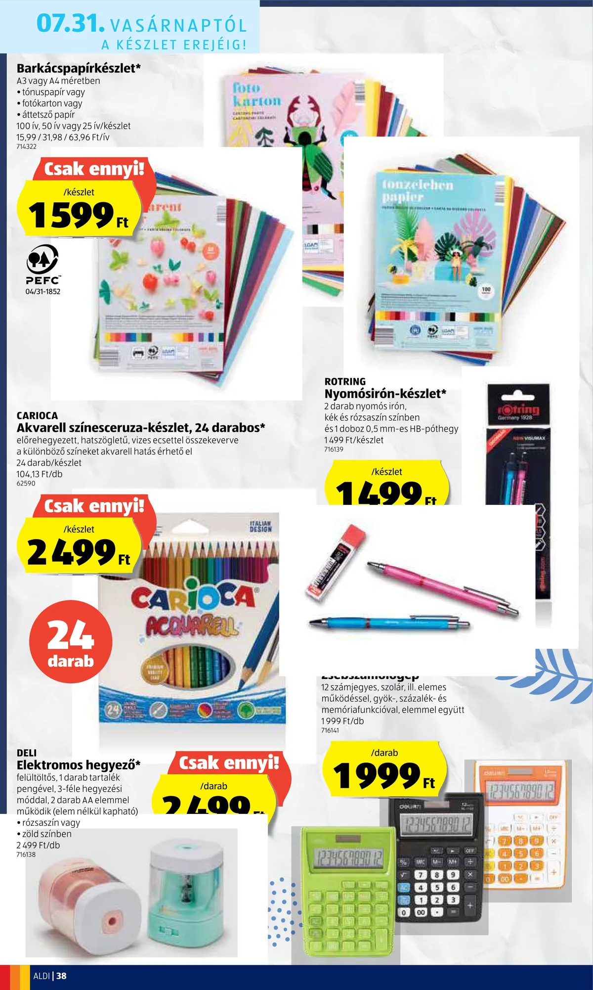 Aldi akciós újság 07.28–08.03 – 38. oldal
