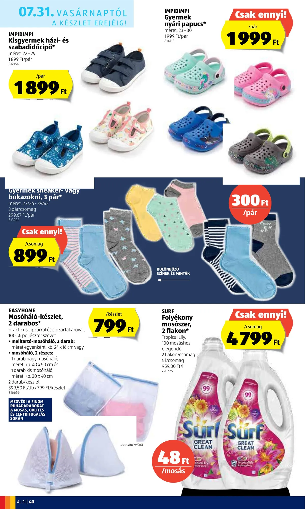 Aldi akciós újság 07.28–08.03 – 40. oldal