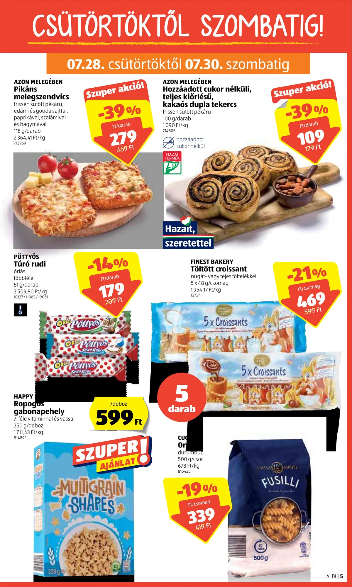 Aldi akciós újság 07.28–08.03 – 5. oldal
