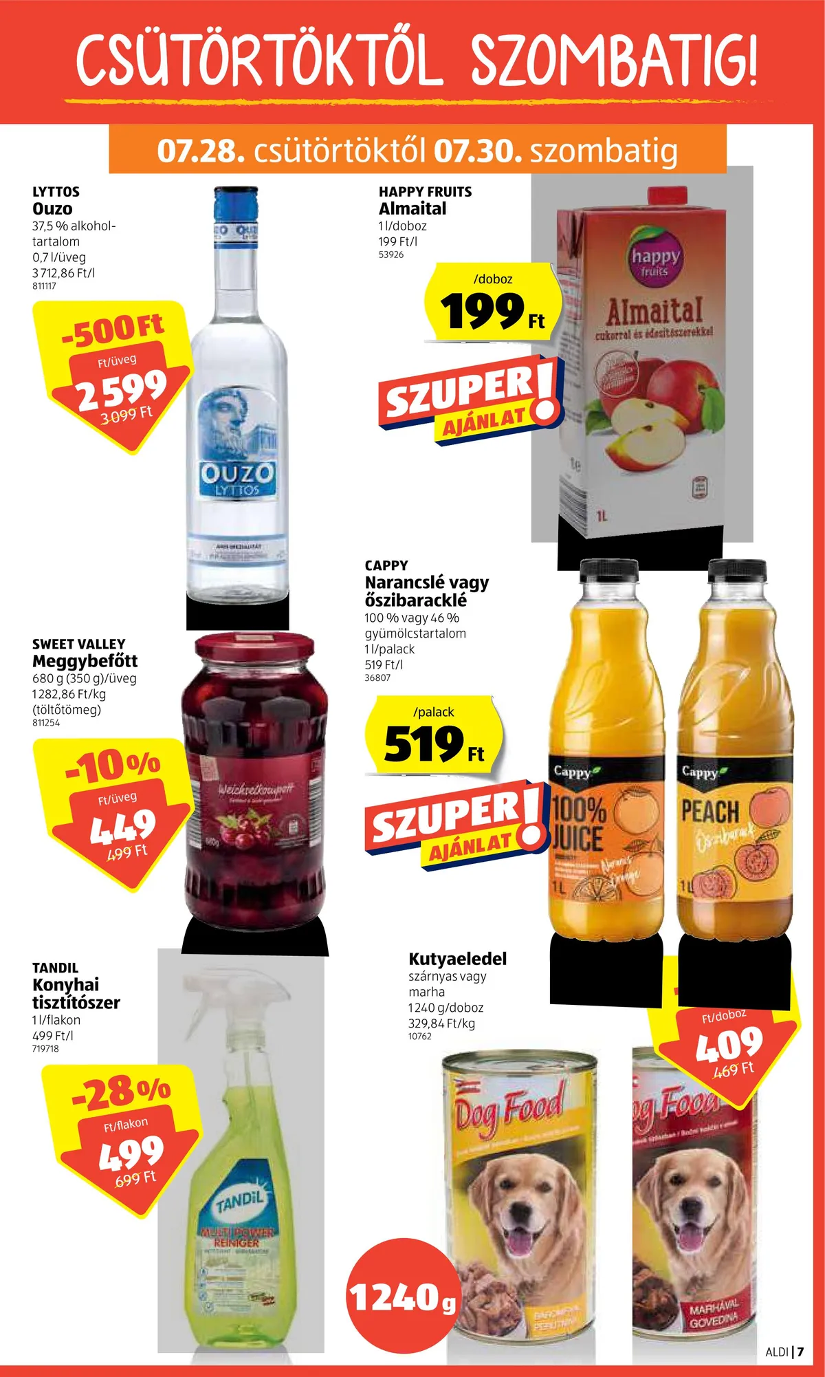 Aldi akciós újság 07.28–08.03 – 7. oldal