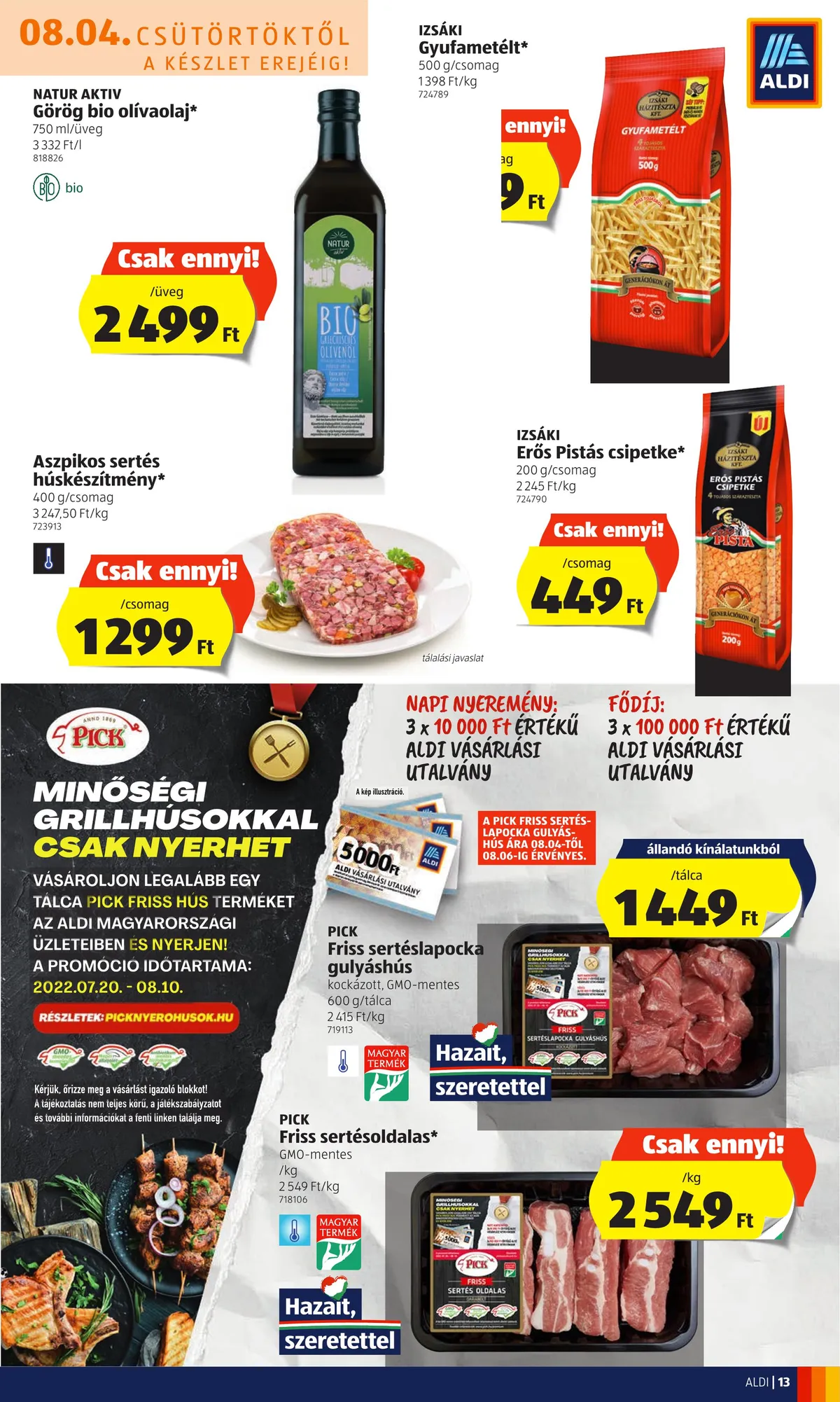Aldi akciós újság 08.04–08.10 – 13. oldal