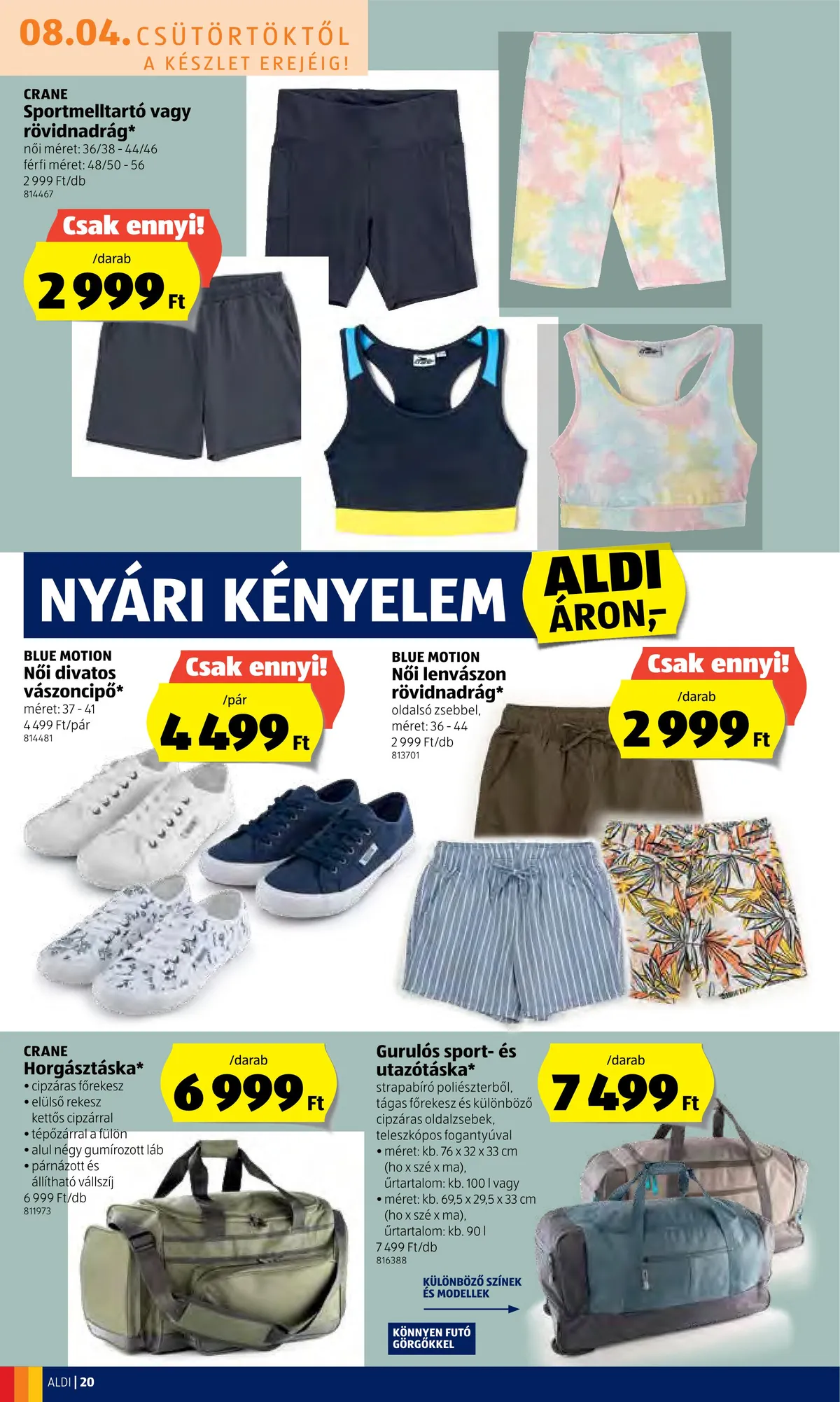 Aldi akciós újság 08.04–08.10 – 20. oldal