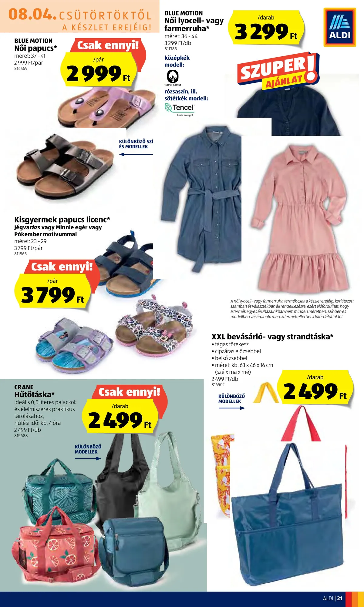 Aldi akciós újság 08.04–08.10 – 21. oldal