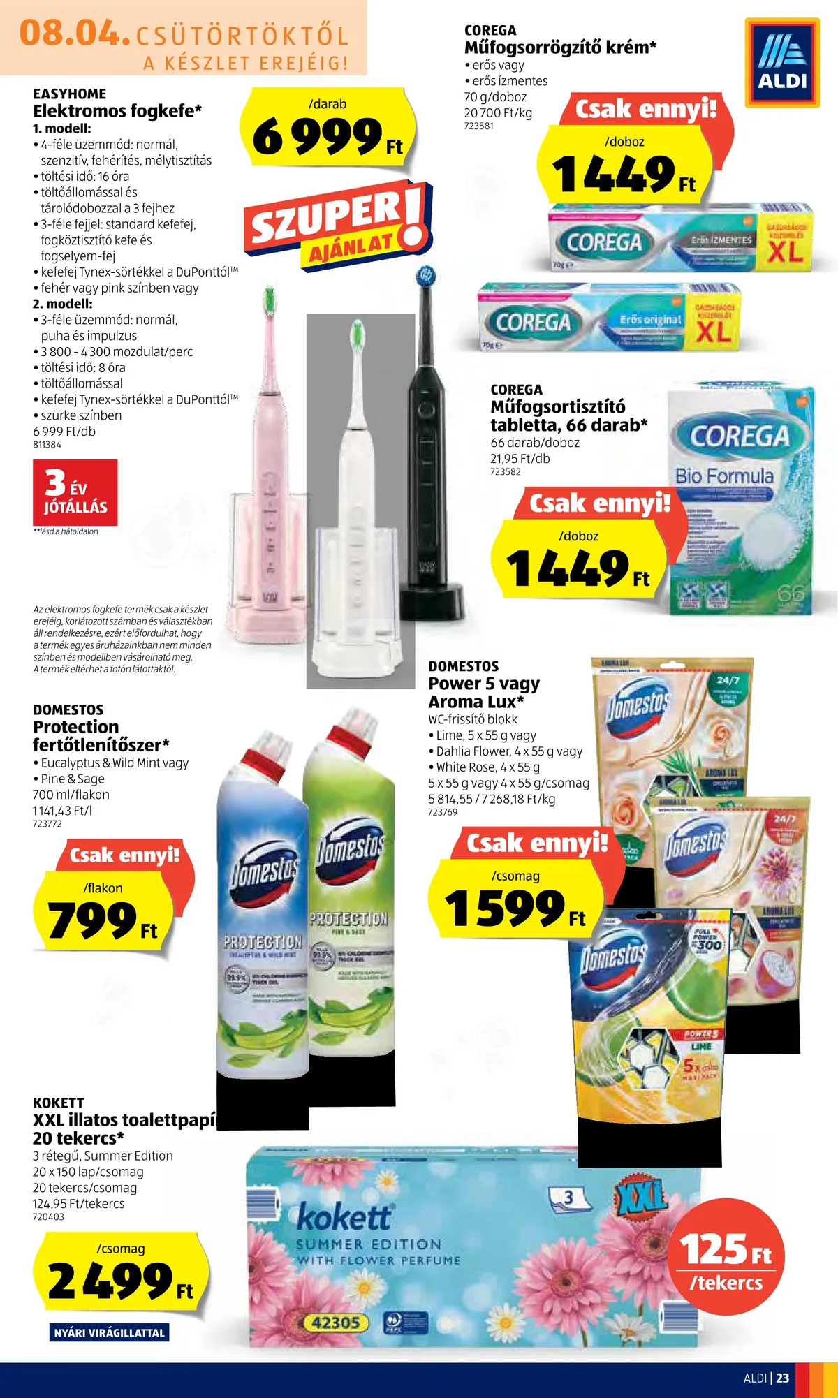 Aldi akciós újság 08.04–08.10 – 23. oldal