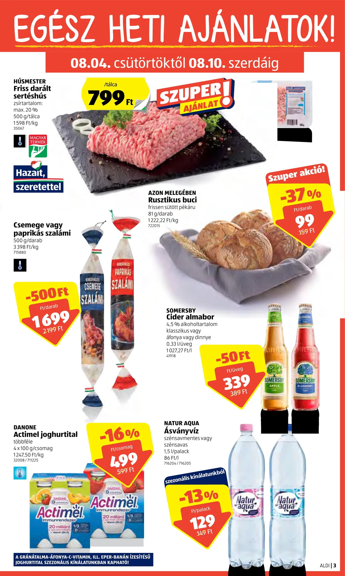 Aldi akciós újság 08.04–08.10 – 3. oldal
