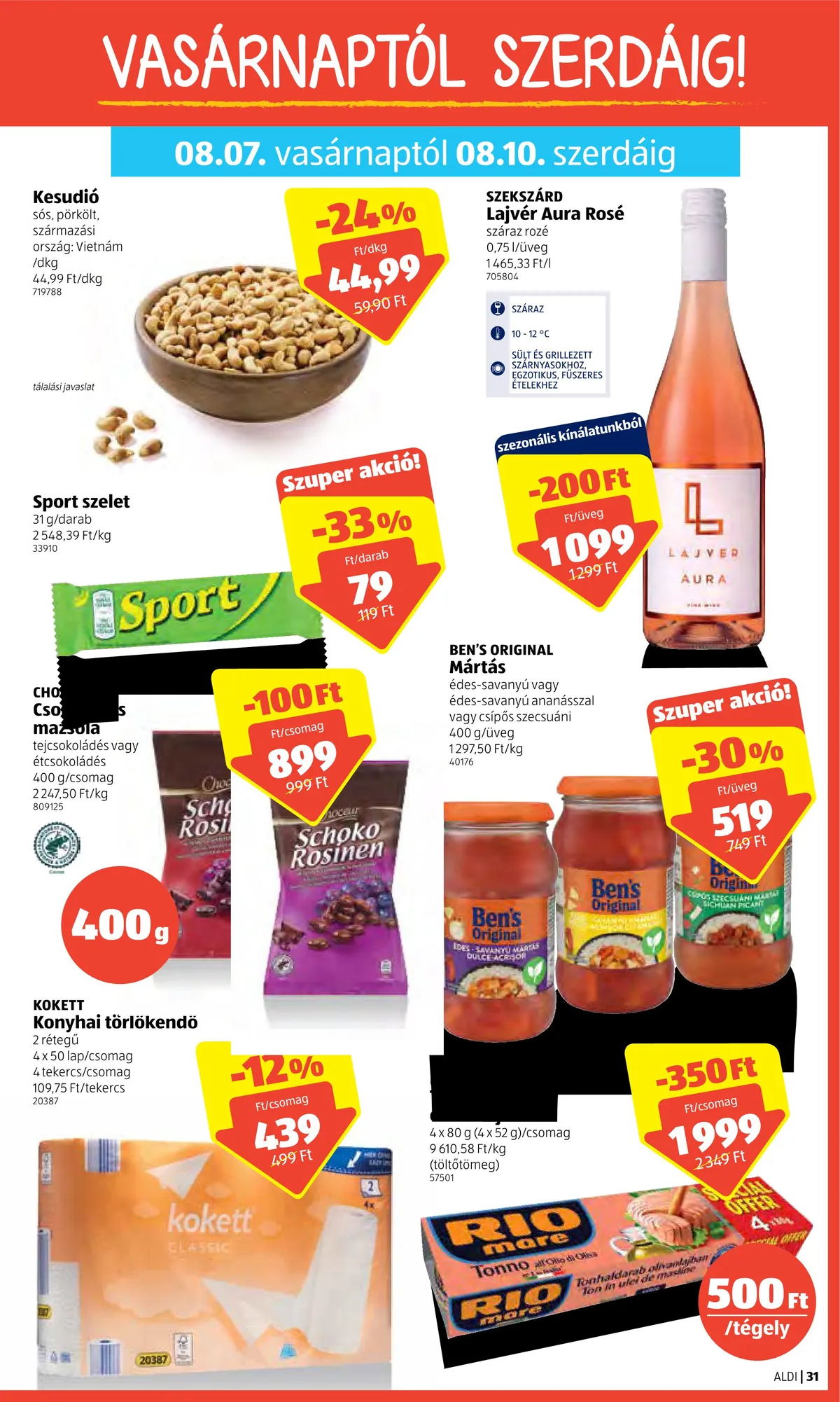 Aldi akciós újság 08.04–08.10 – 31. oldal