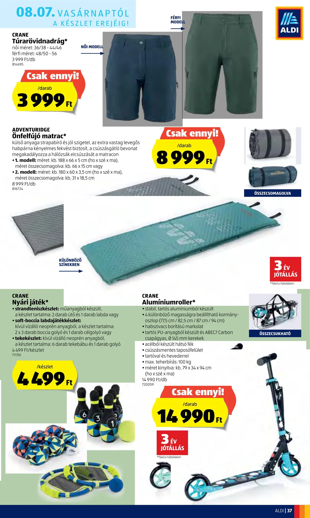 Aldi akciós újság 08.04–08.10 – 37. oldal