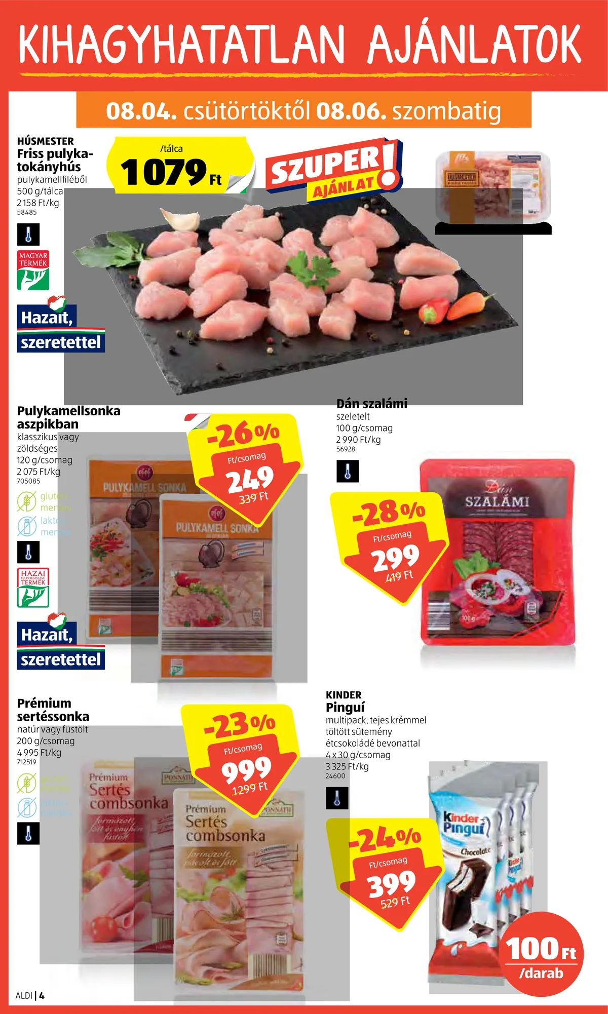 Aldi akciós újság 08.04–08.10 – 4. oldal