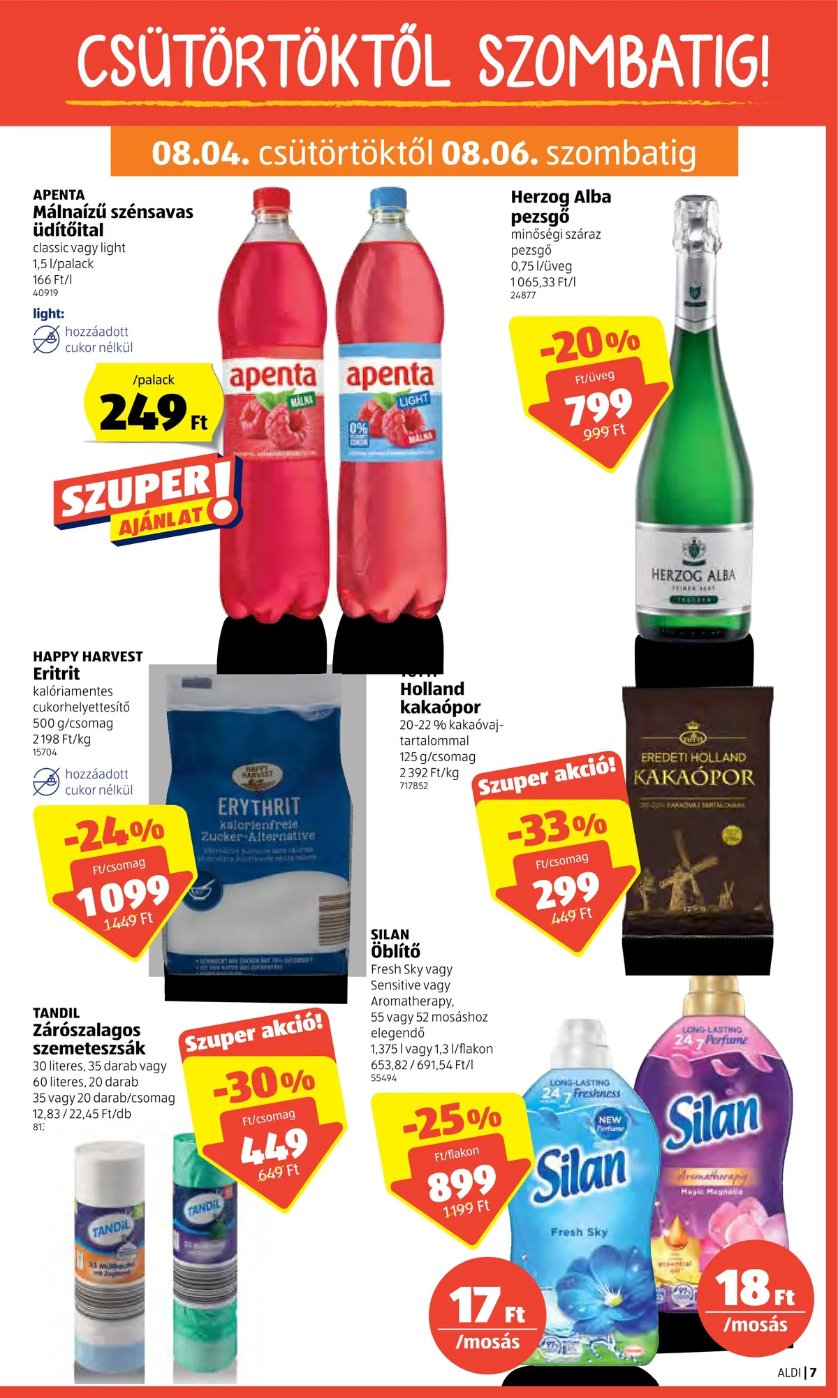Aldi akciós újság 08.04–08.10 – 7. oldal