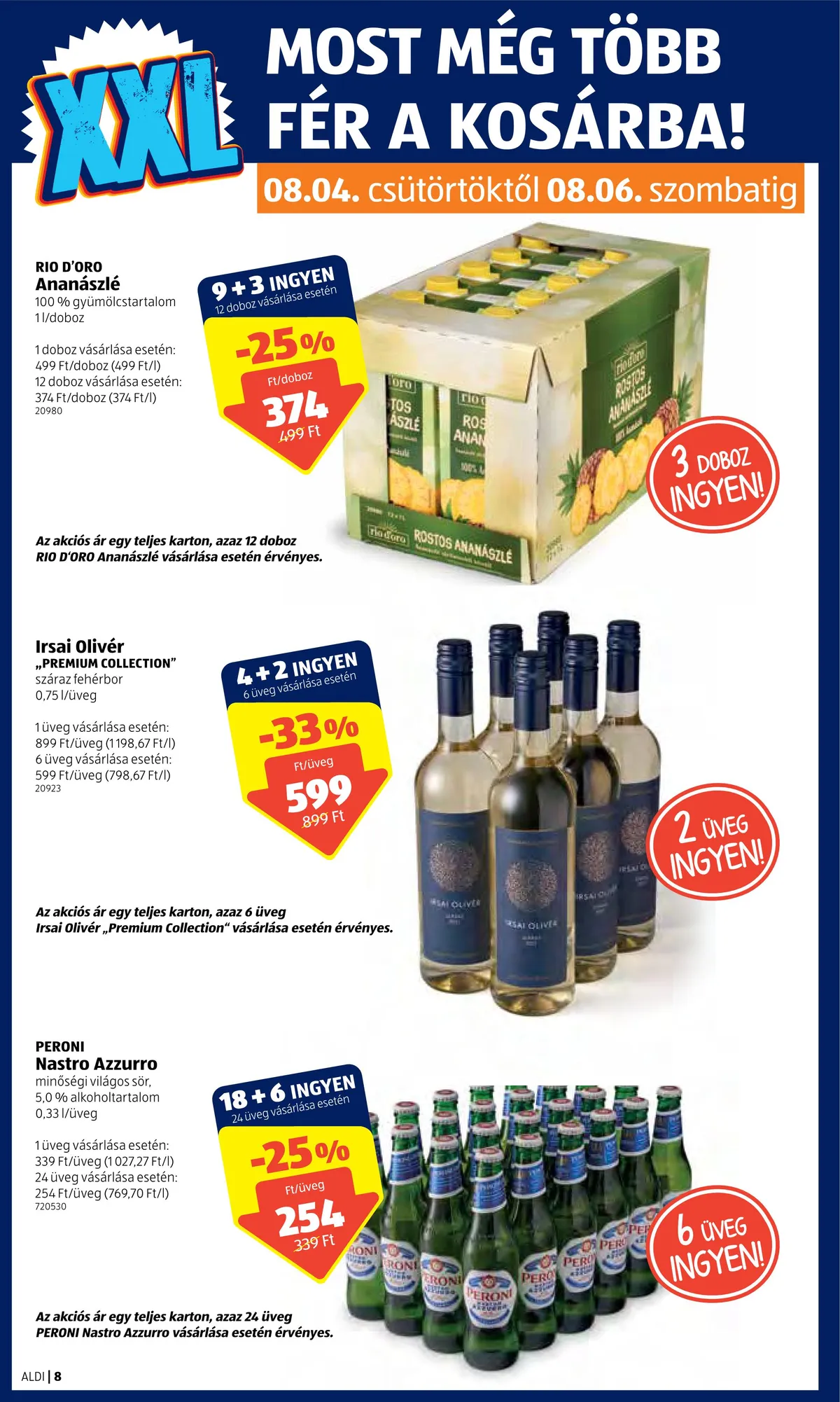 Aldi akciós újság 08.04–08.10 – 8. oldal