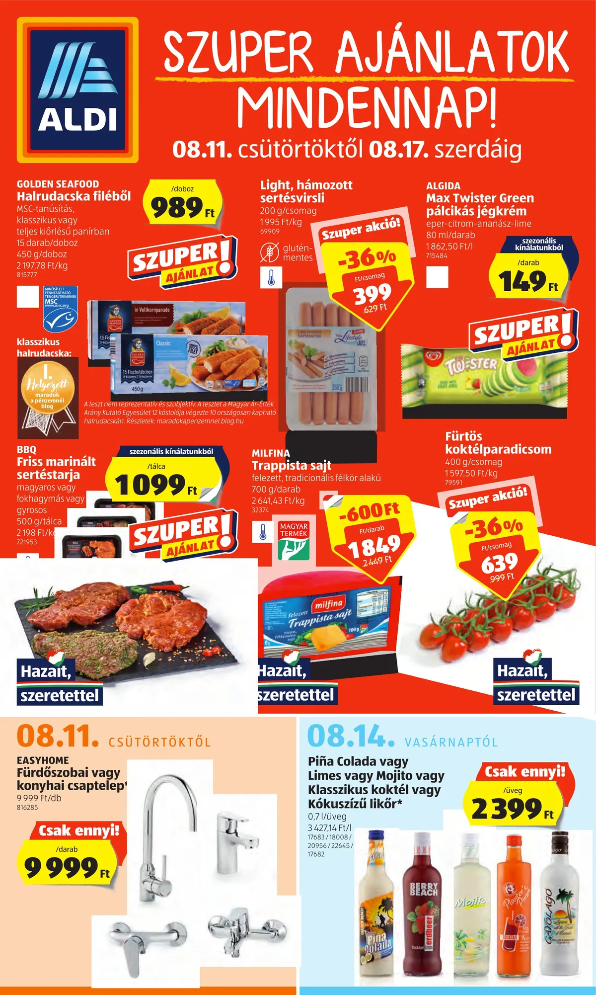 Aldi akciós újság 08.11–08.17