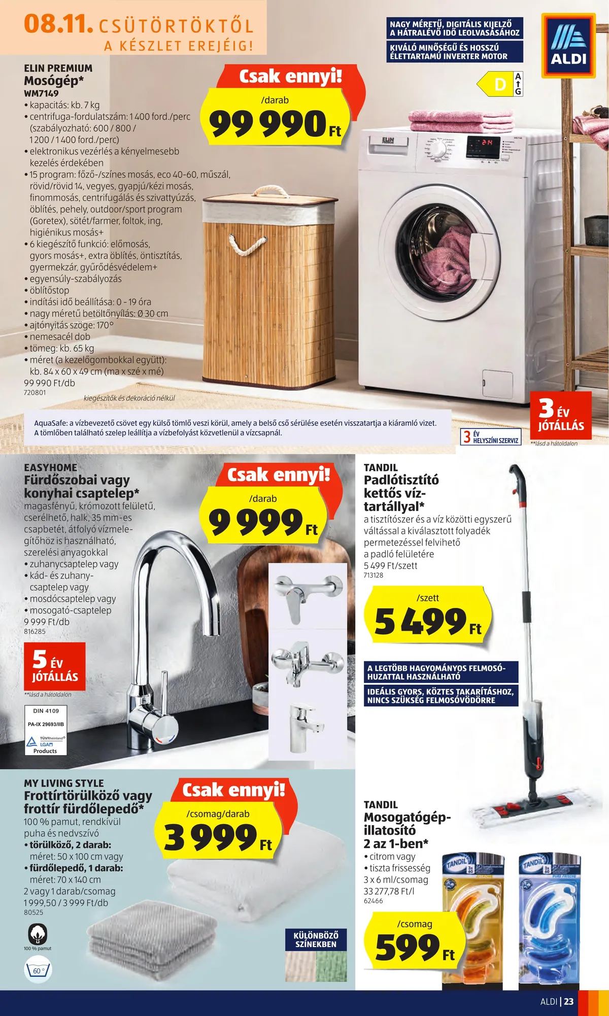 Aldi akciós újság 08.11–08.17 – 23. oldal