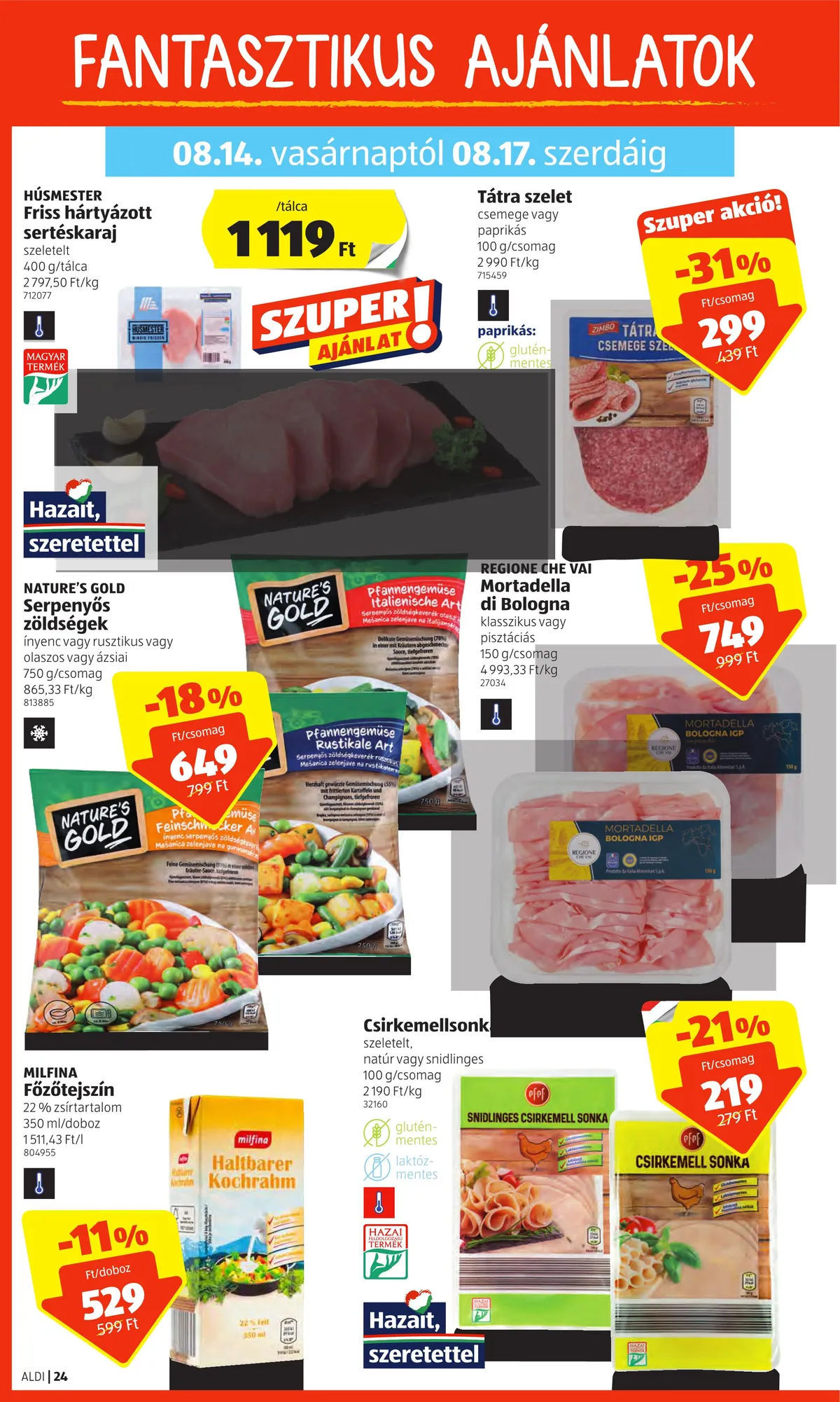 Aldi akciós újság 08.11–08.17 – 24. oldal