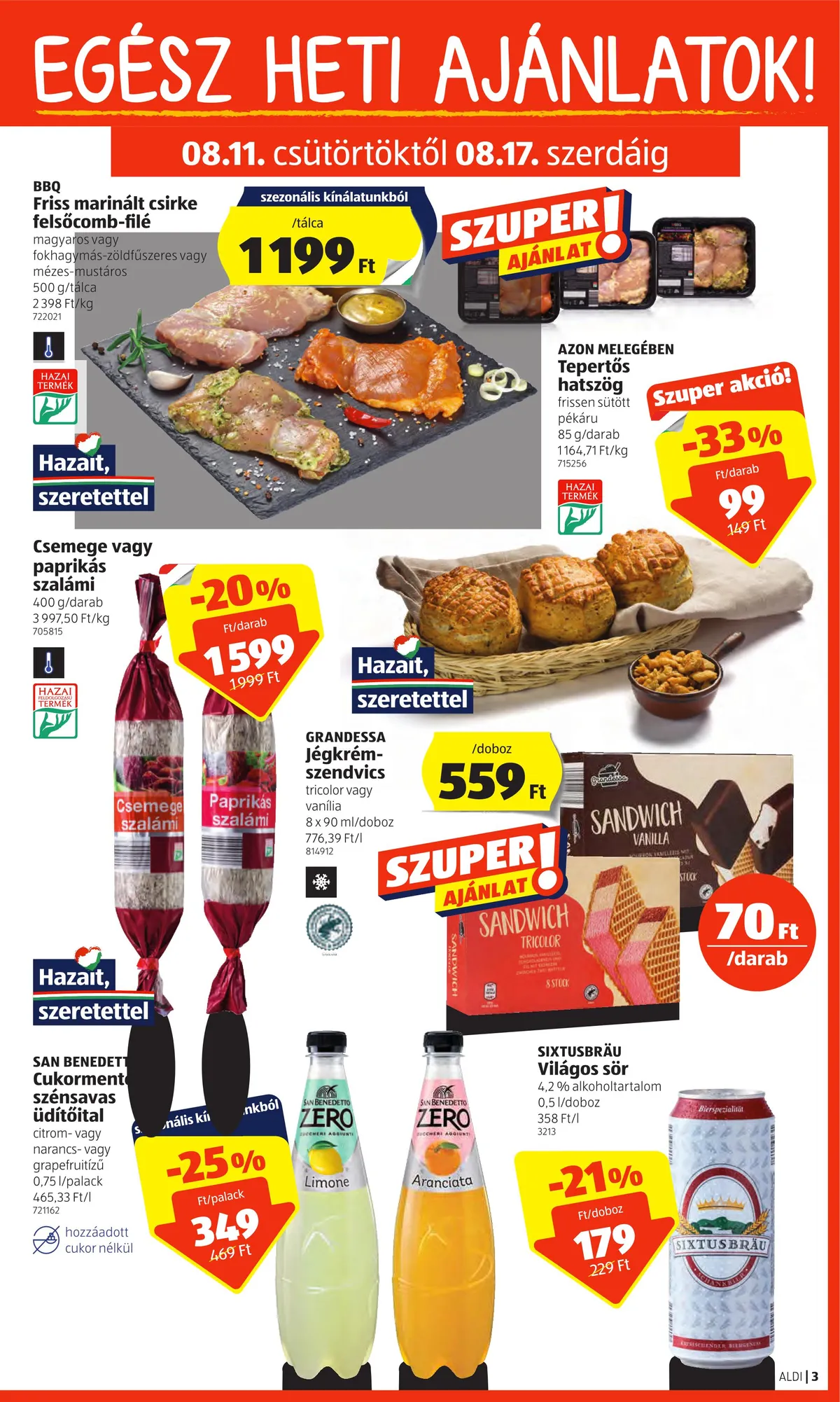 Aldi akciós újság 08.11–08.17 – 3. oldal