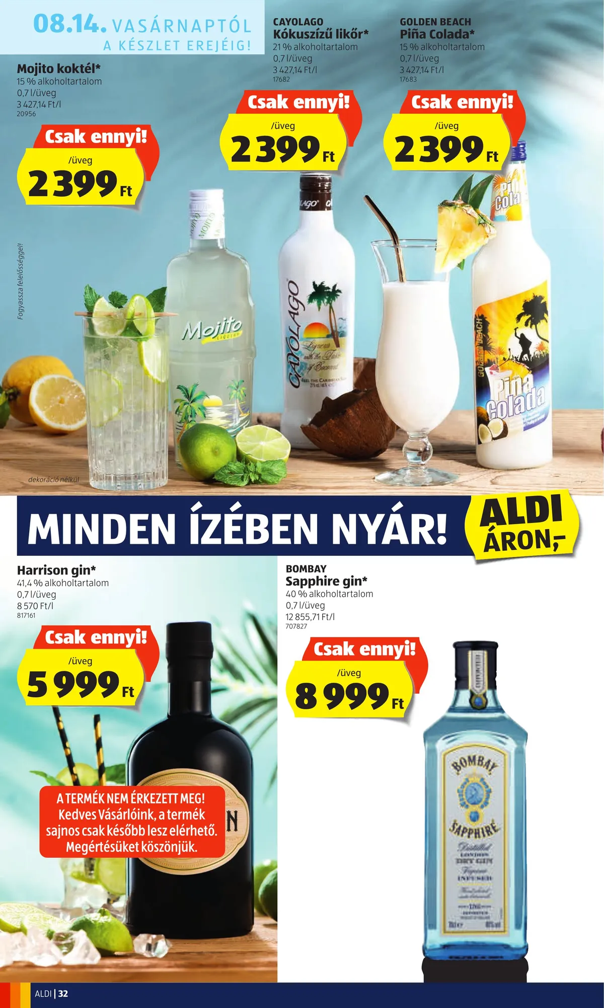 Aldi akciós újság 08.11–08.17 – 32. oldal