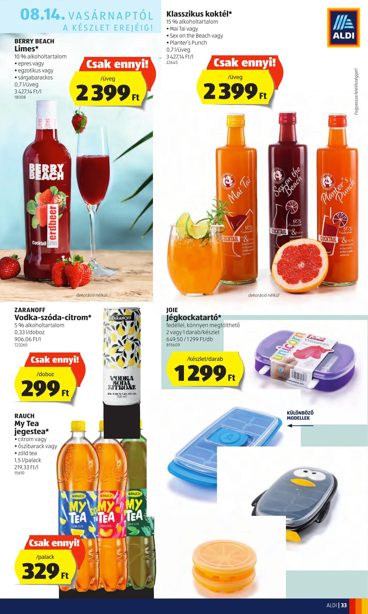 Aldi akciós újság 08.11–08.17 – 33. oldal