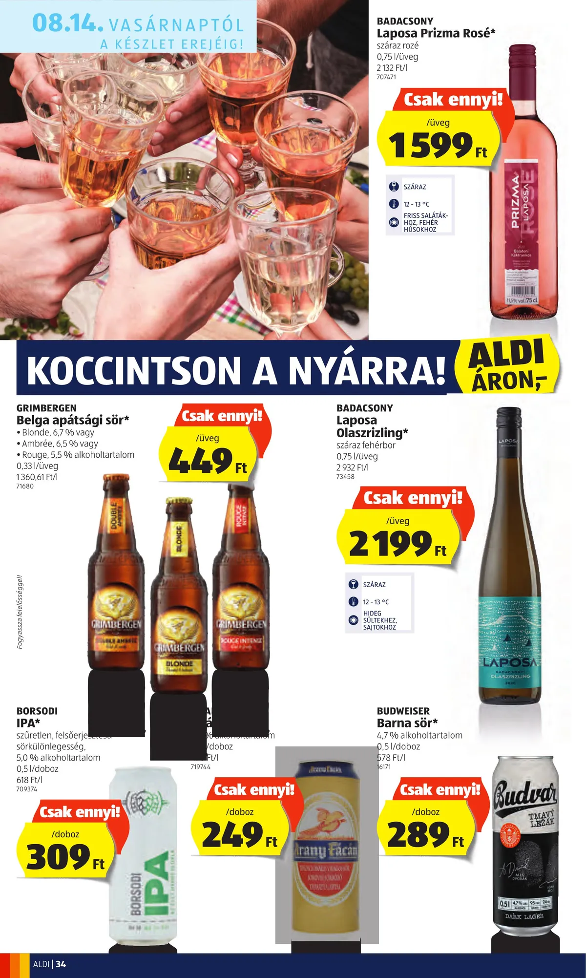 Aldi akciós újság 08.11–08.17 – 34. oldal