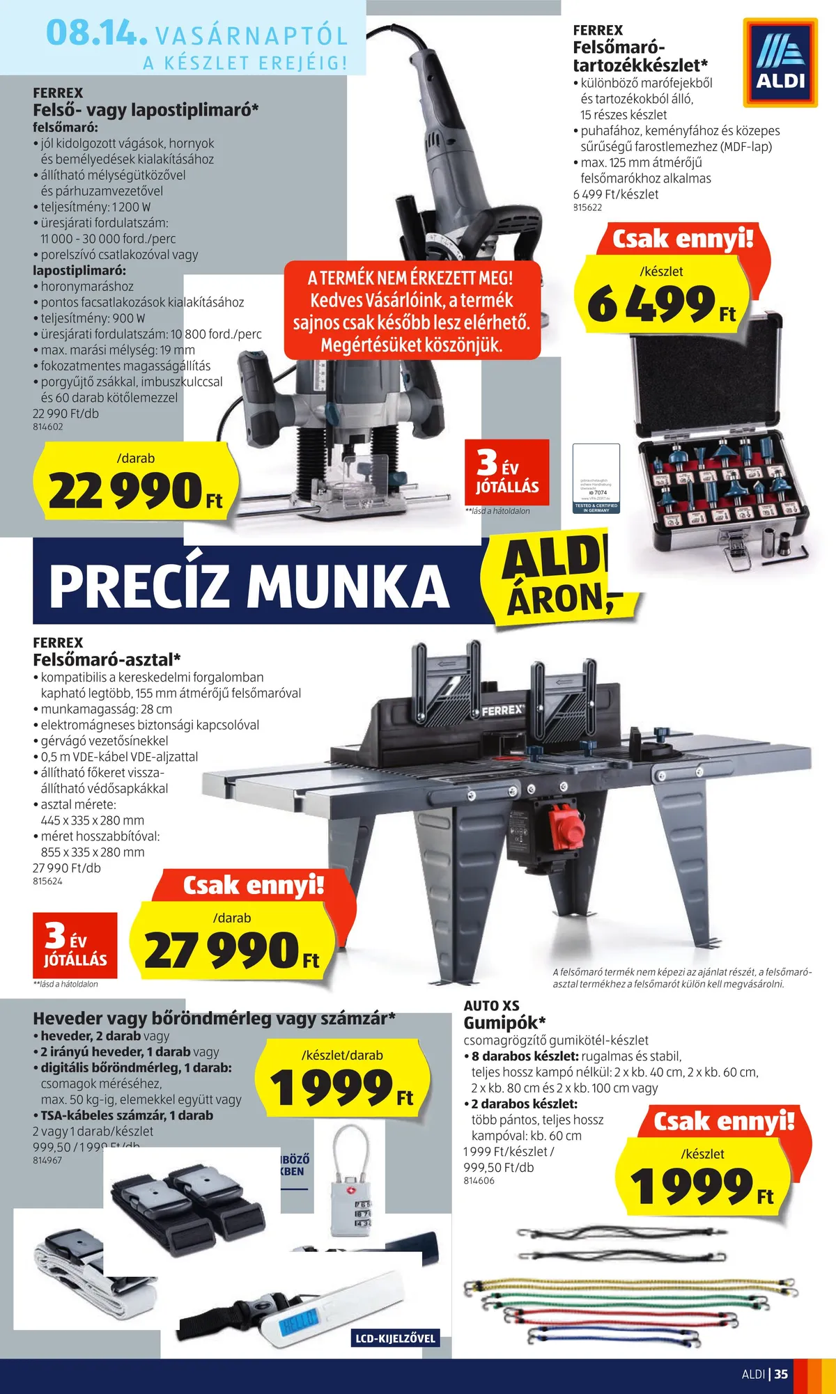 Aldi akciós újság 08.11–08.17 – 35. oldal