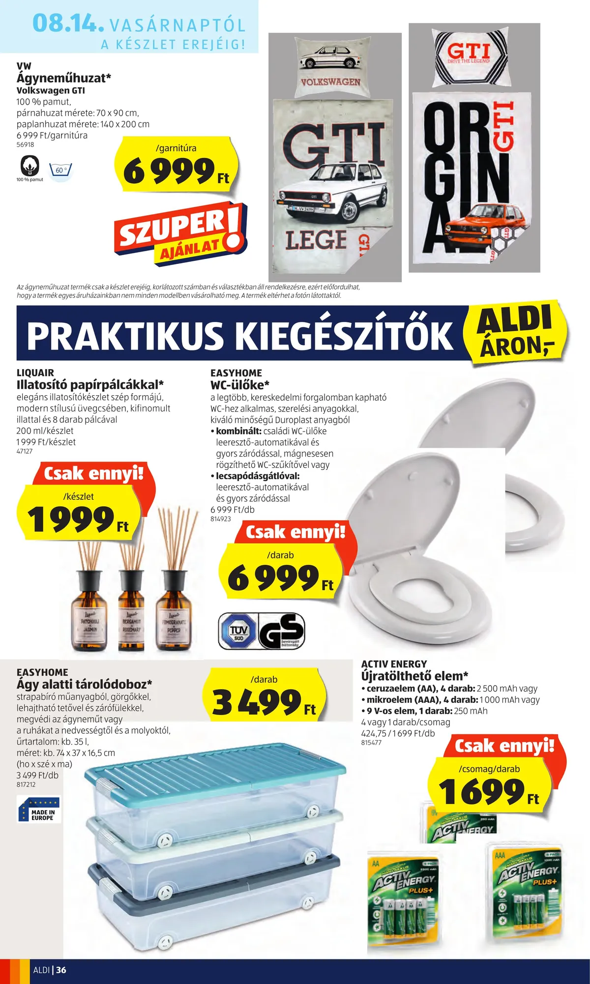 Aldi akciós újság 08.11–08.17 – 36. oldal