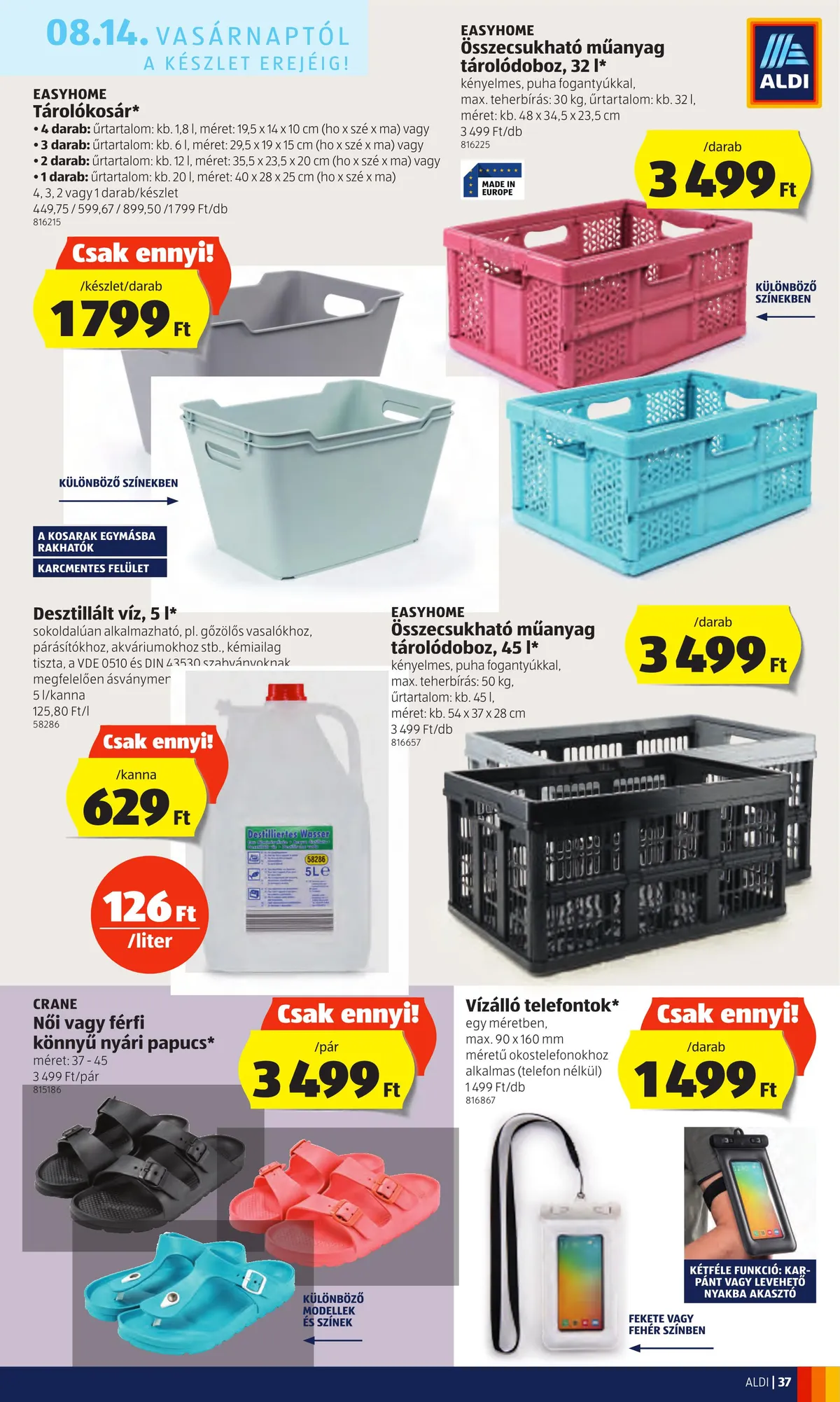 Aldi akciós újság 08.11–08.17 – 37. oldal