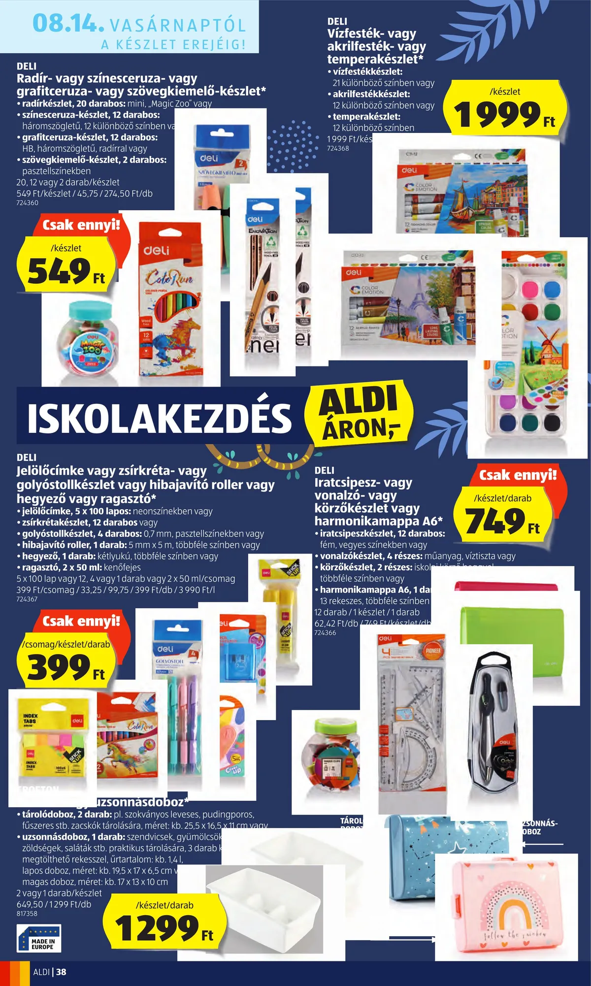 Aldi akciós újság 08.11–08.17 – 38. oldal