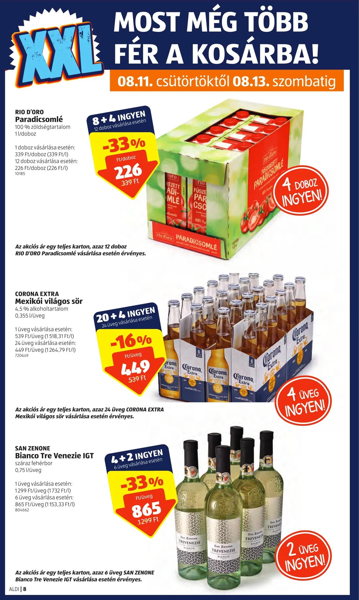 Aldi akciós újság 08.11–08.17 – 8. oldal
