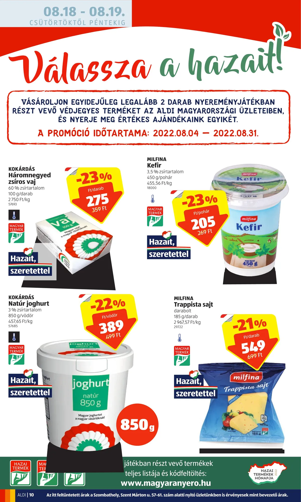 Aldi akciós újság 08.18–08.24 – 10. oldal