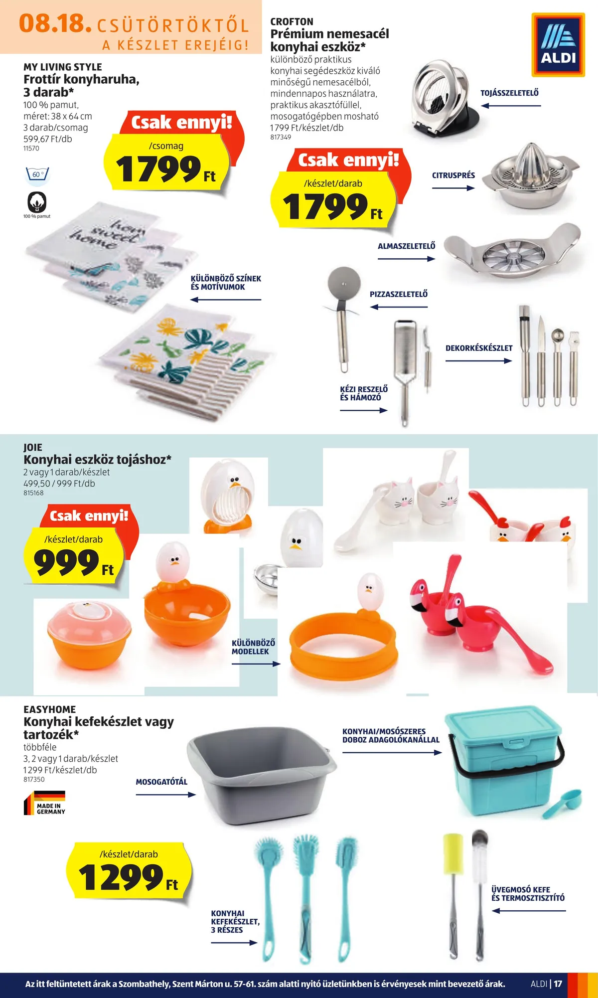 Aldi akciós újság 08.18–08.24 – 17. oldal