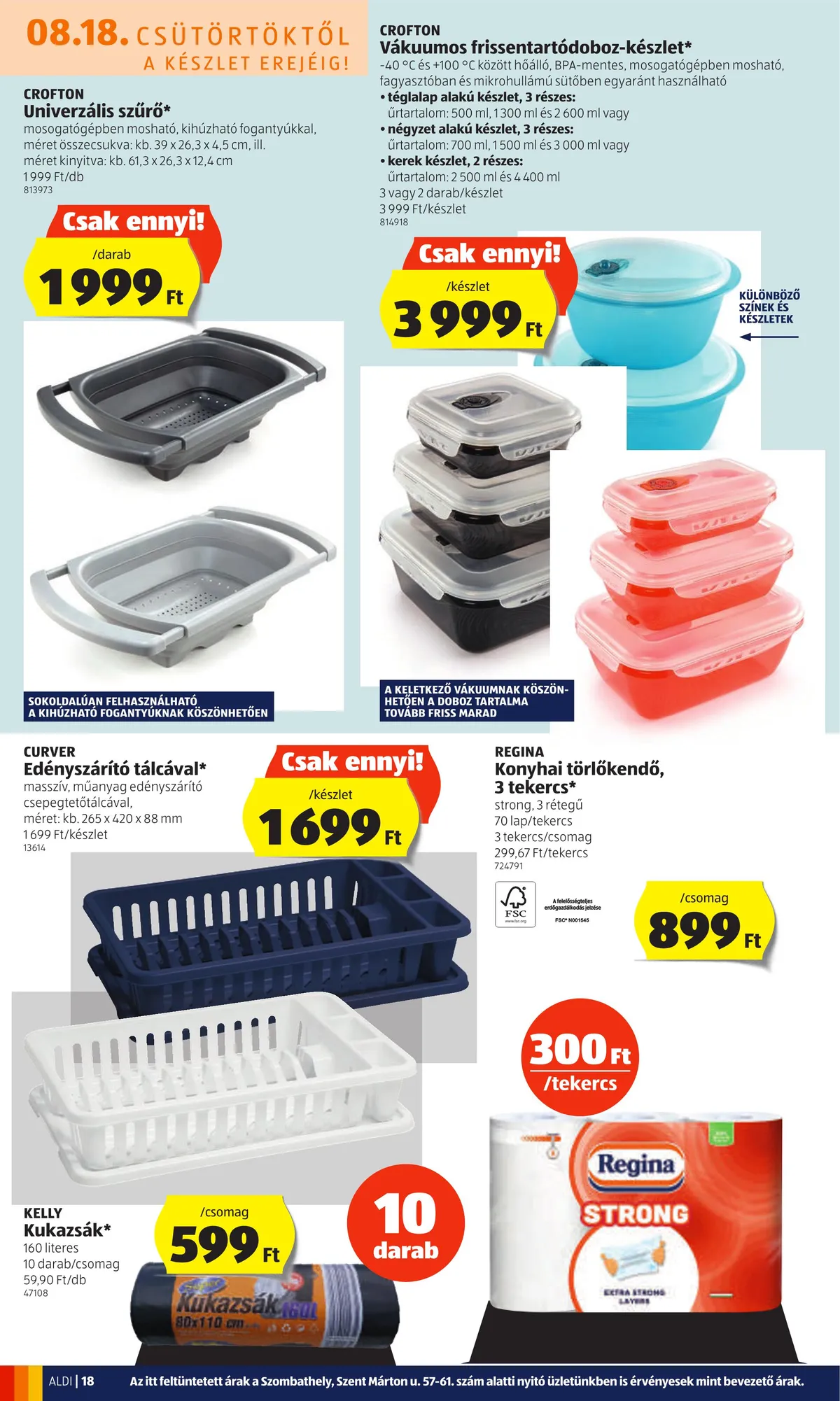 Aldi akciós újság 08.18–08.24 – 18. oldal