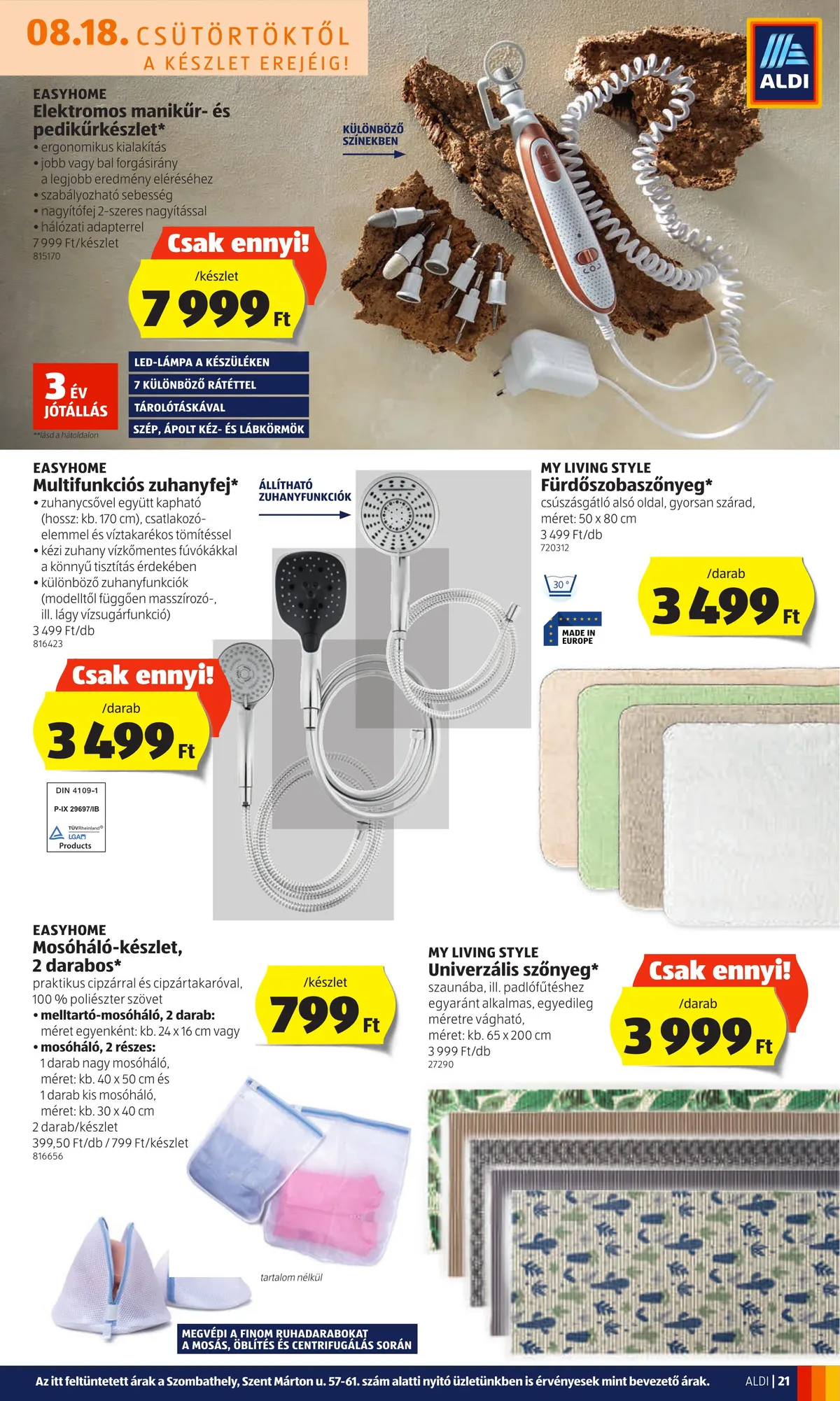 Aldi akciós újság 08.18–08.24 – 21. oldal