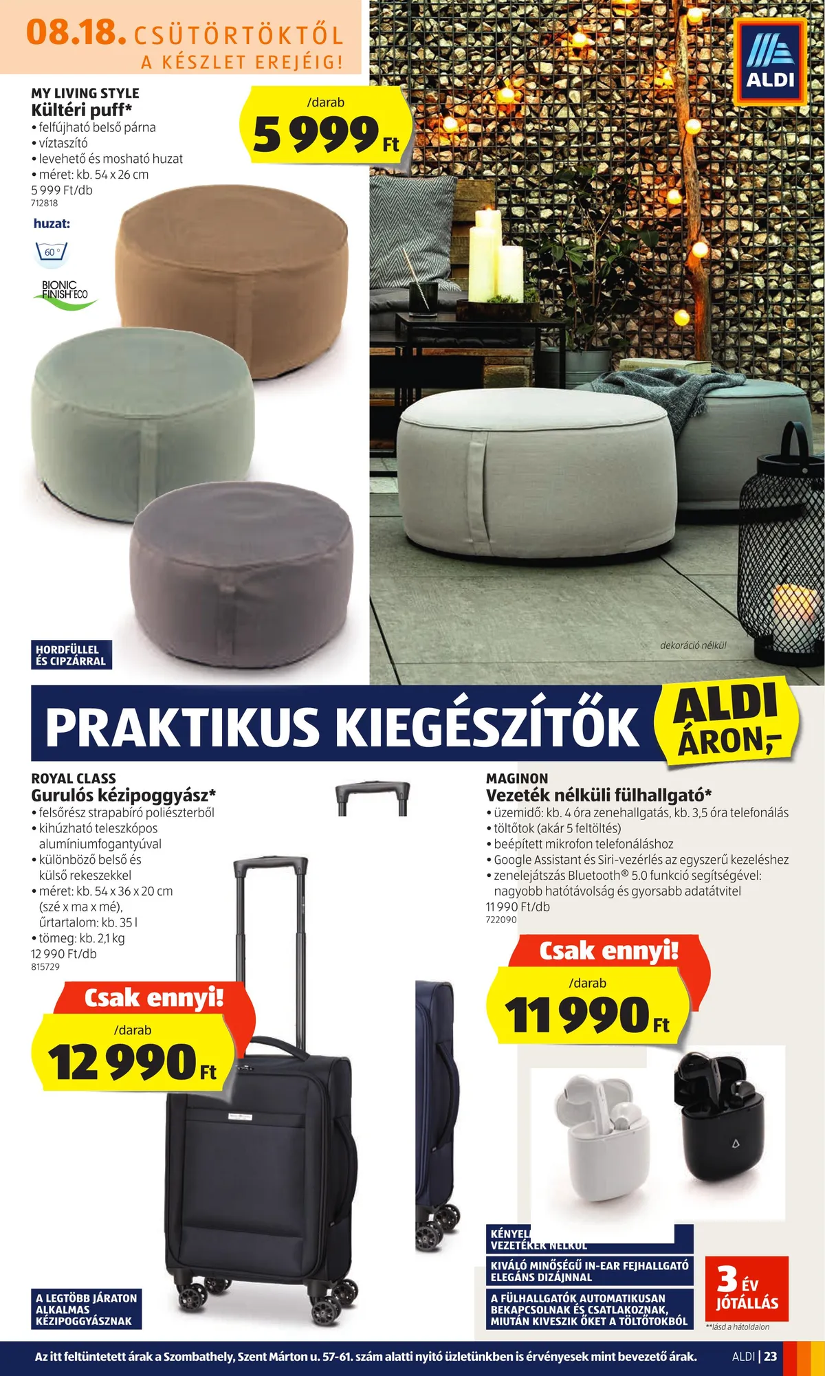 Aldi akciós újság 08.18–08.24 – 23. oldal